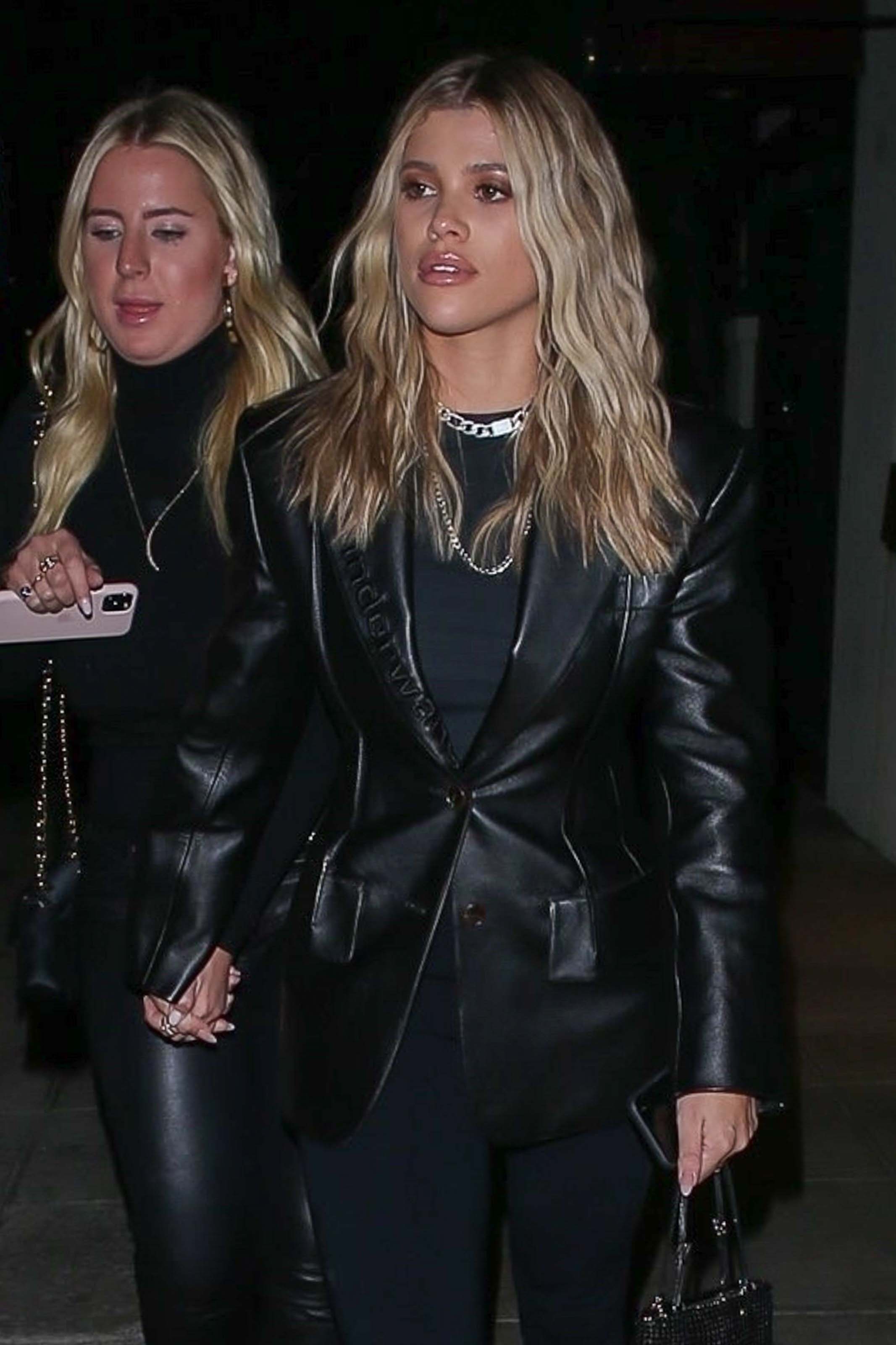 Sofia Richie leaving Matsuhisa restaurant