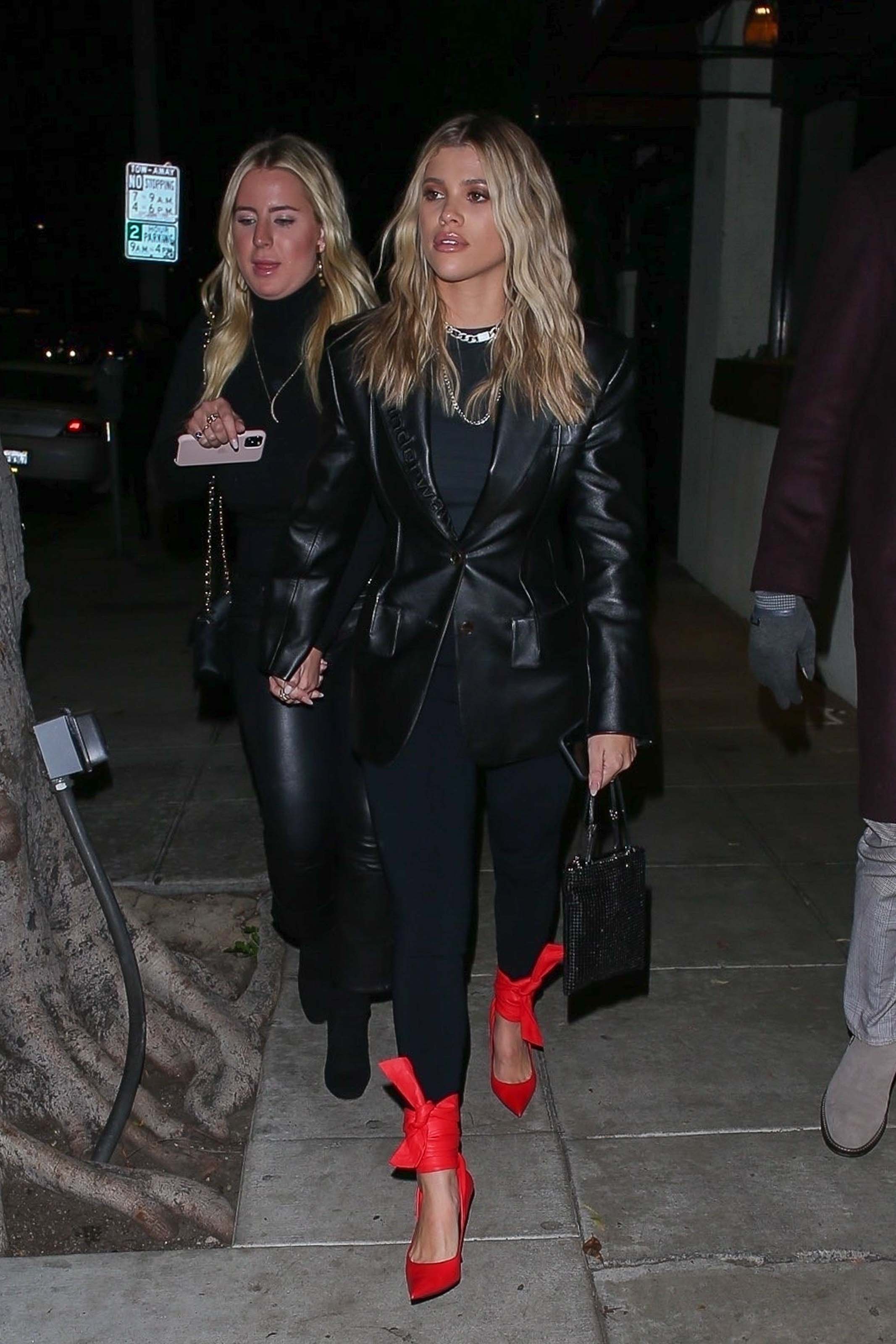 Sofia Richie leaving Matsuhisa restaurant