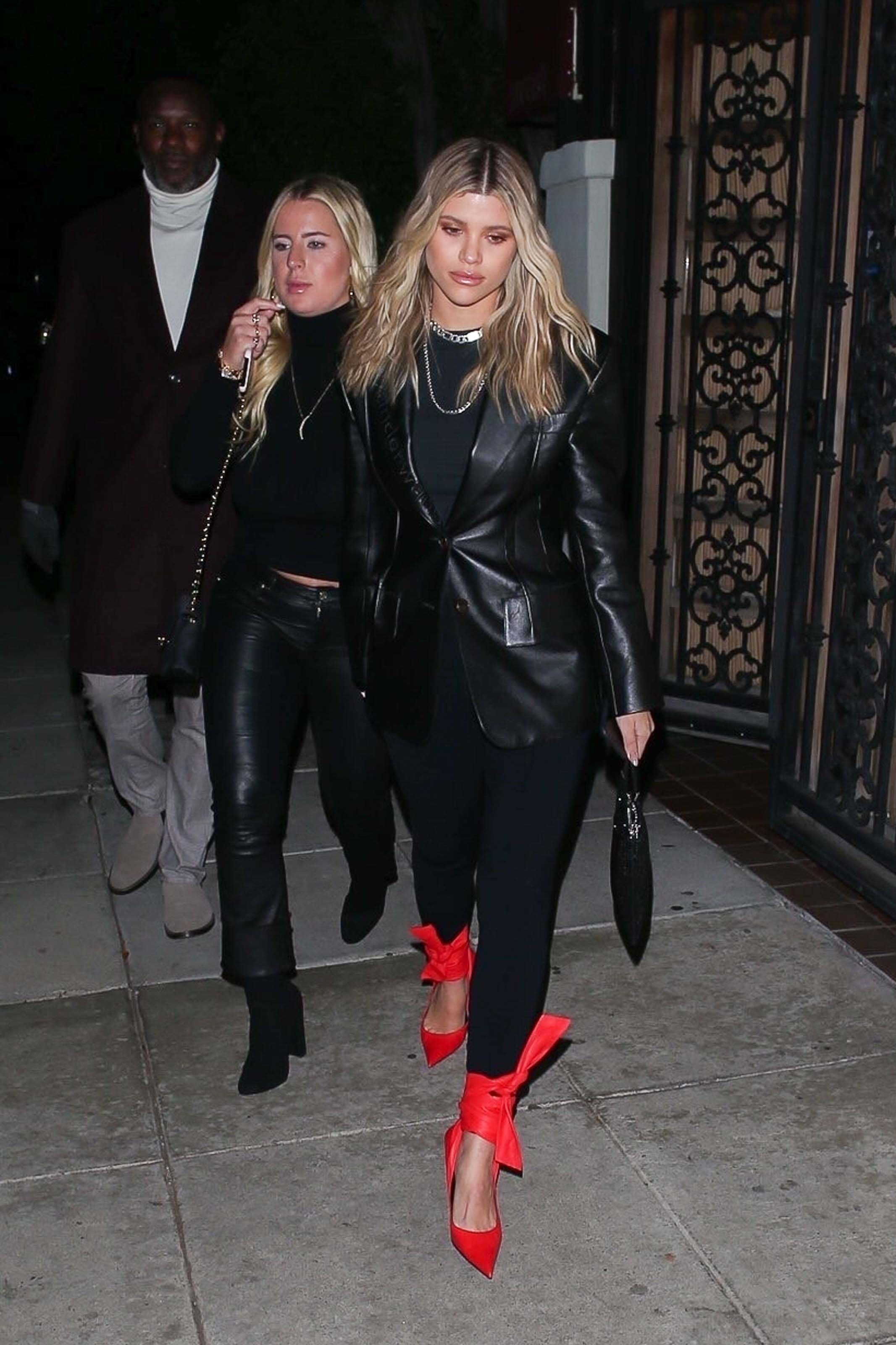 Sofia Richie leaving Matsuhisa restaurant