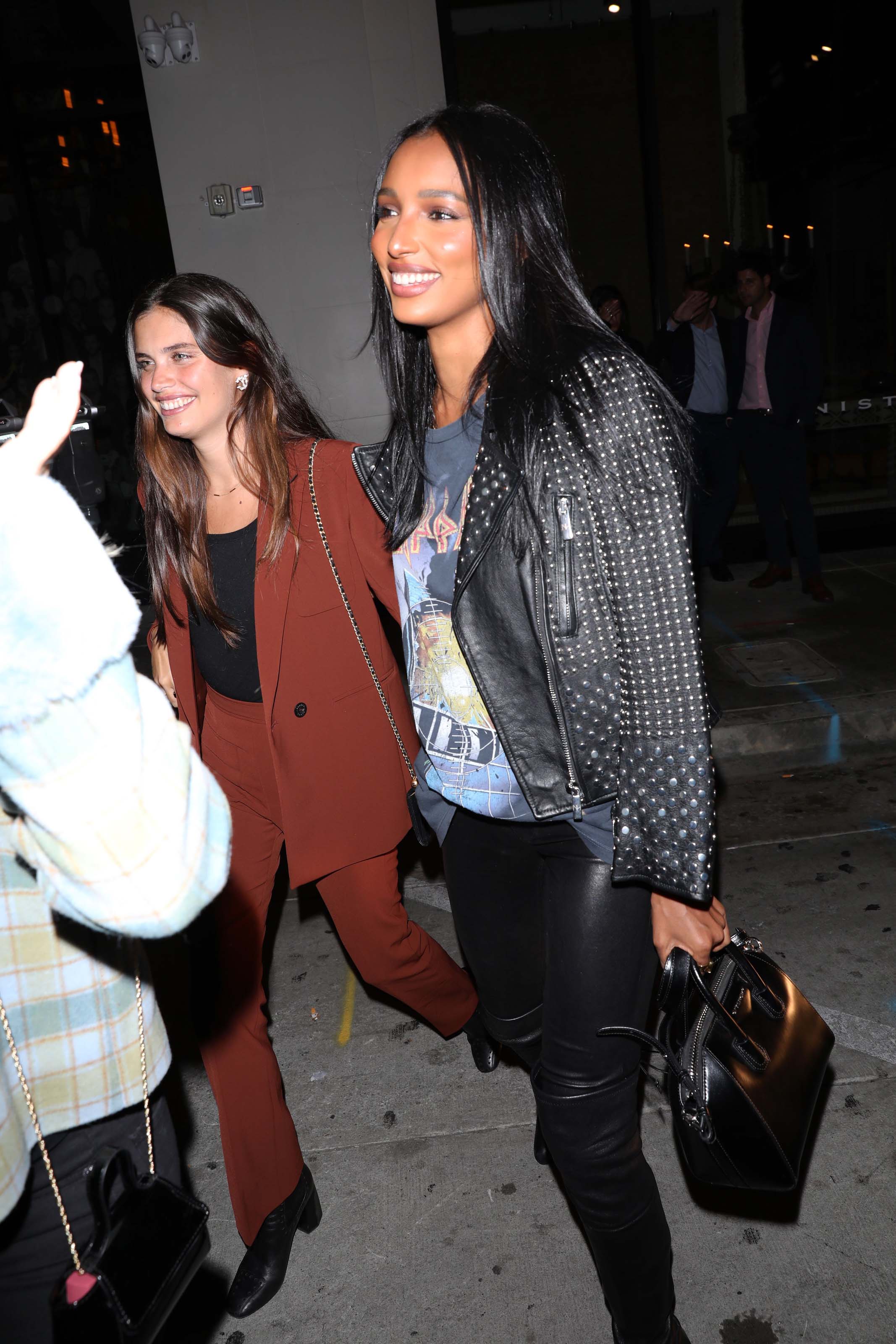 Jasmine Tookes leaving dinner at Catch