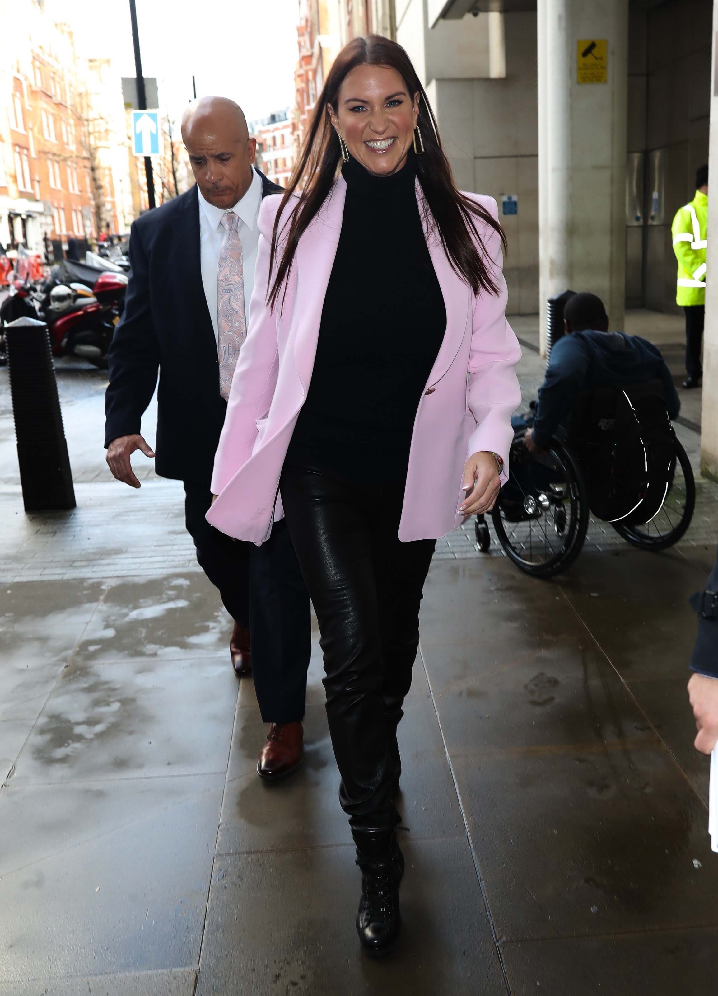 Stephanie McMahon arrives at BBC studio