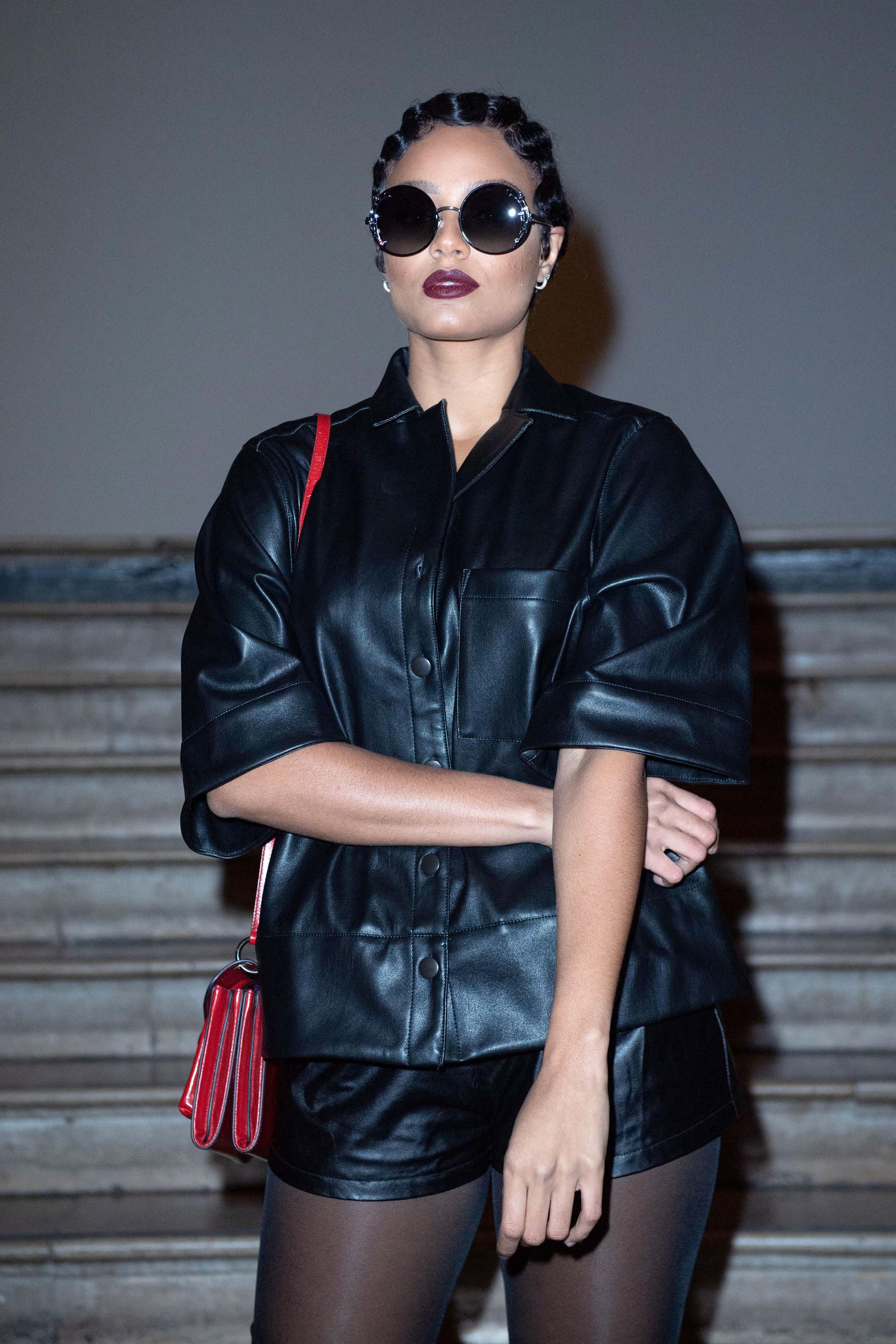 Alicia Aylies attends Antonio Grimaldi show