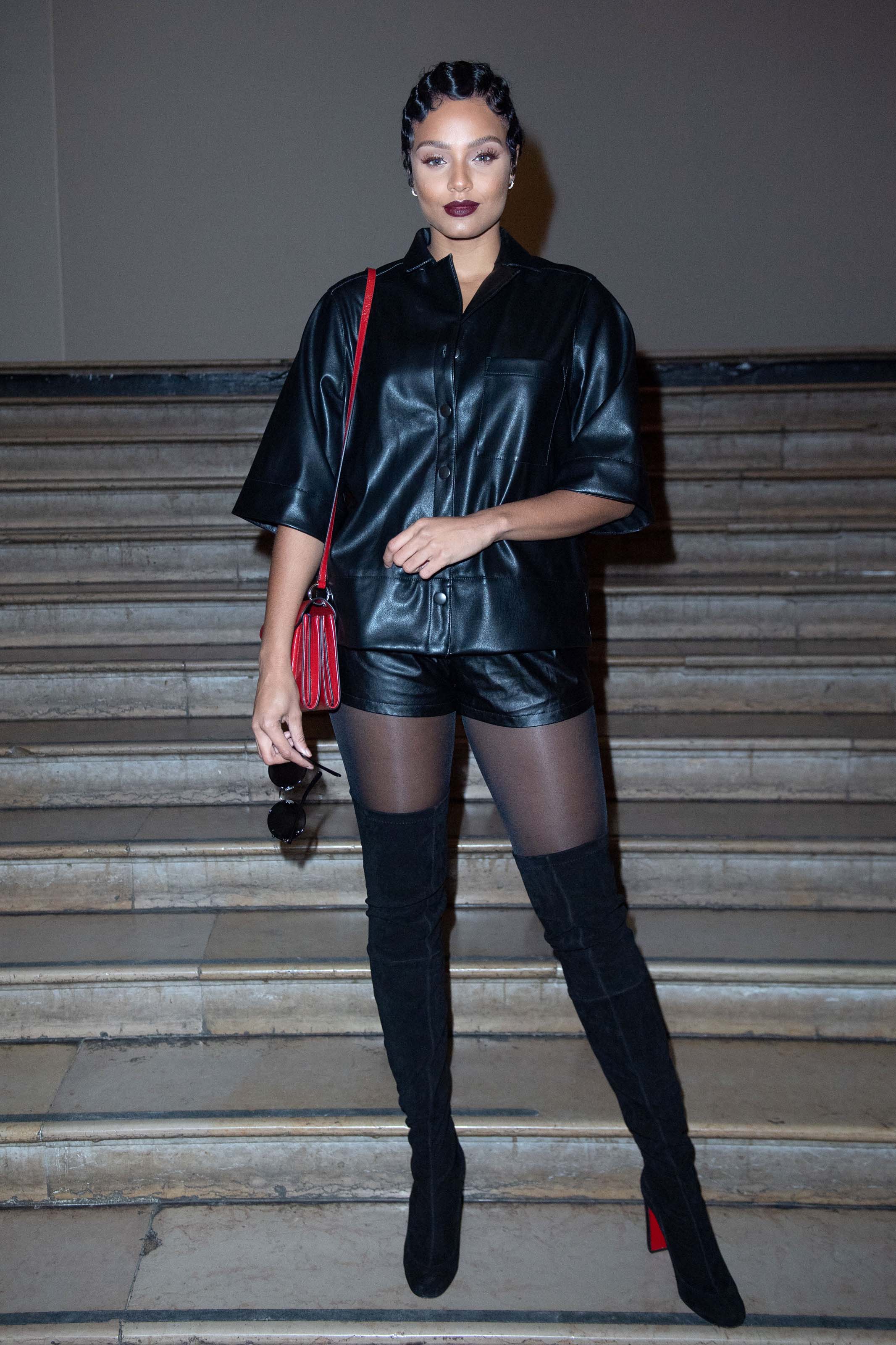 Alicia Aylies attends Antonio Grimaldi show