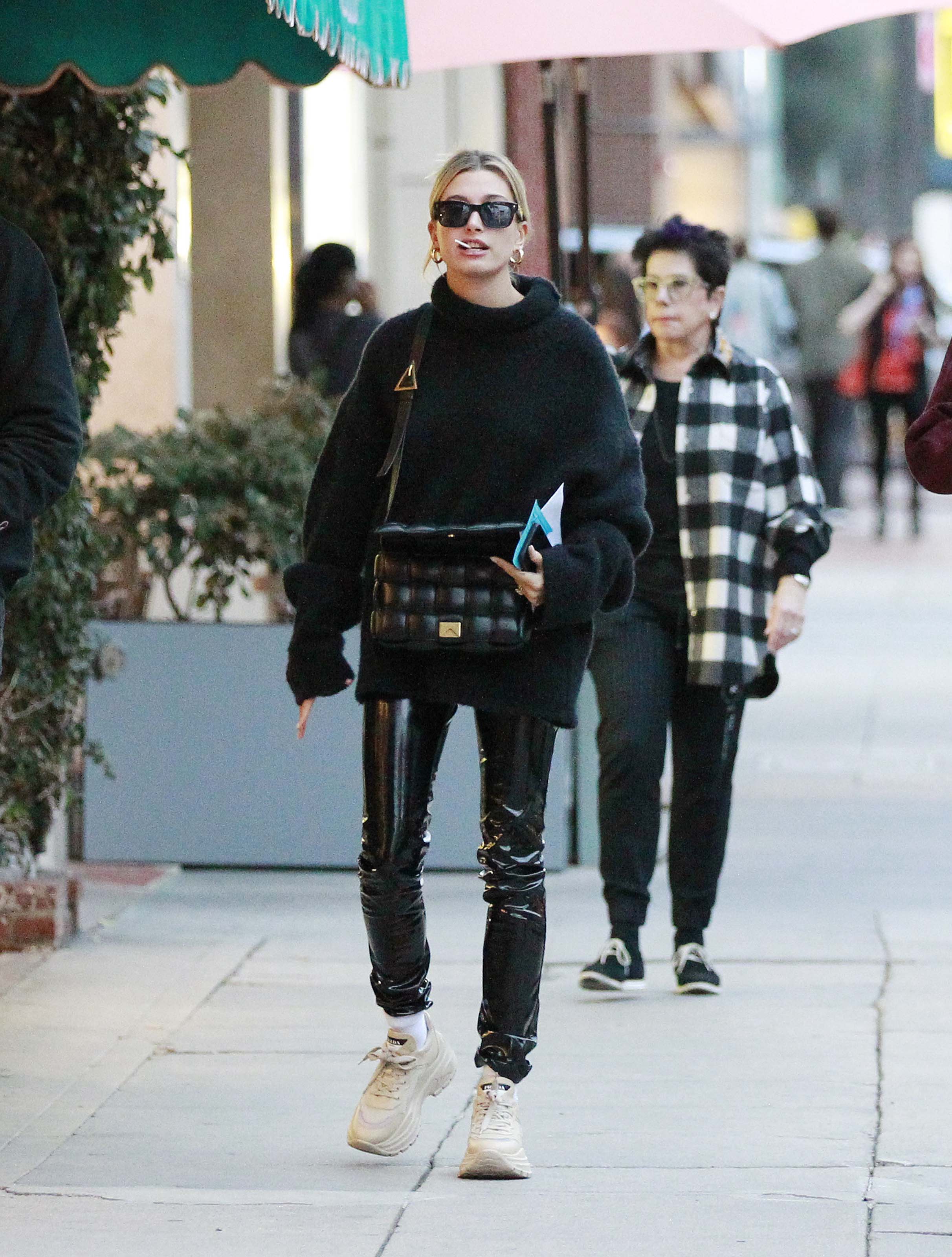 Hailey Bieber out in LA