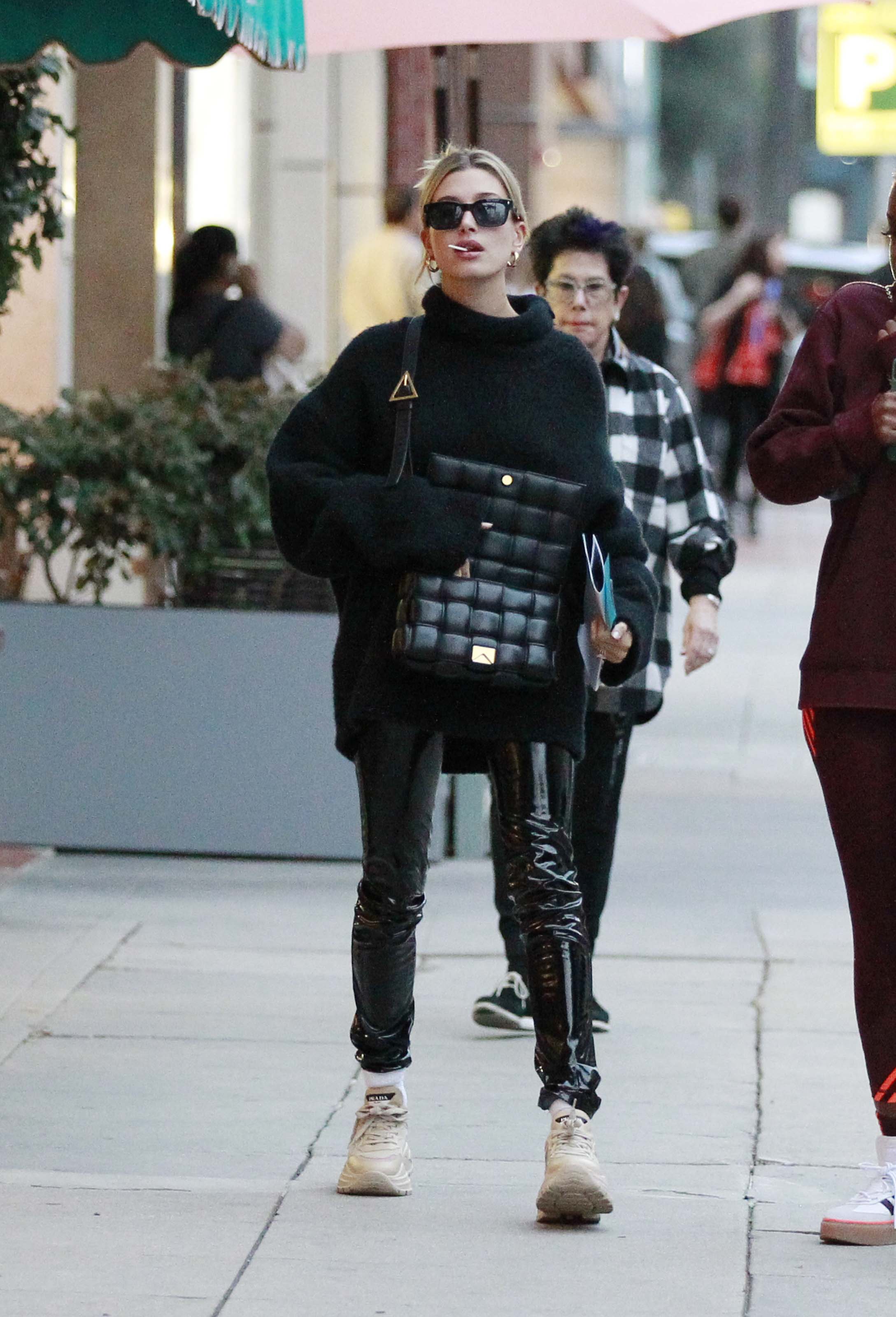 Hailey Bieber out in LA