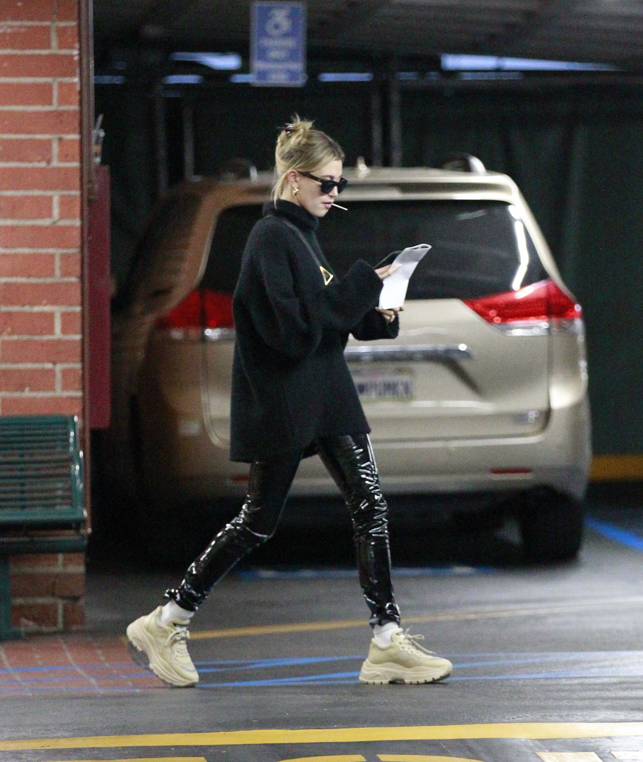 Hailey Bieber out in LA