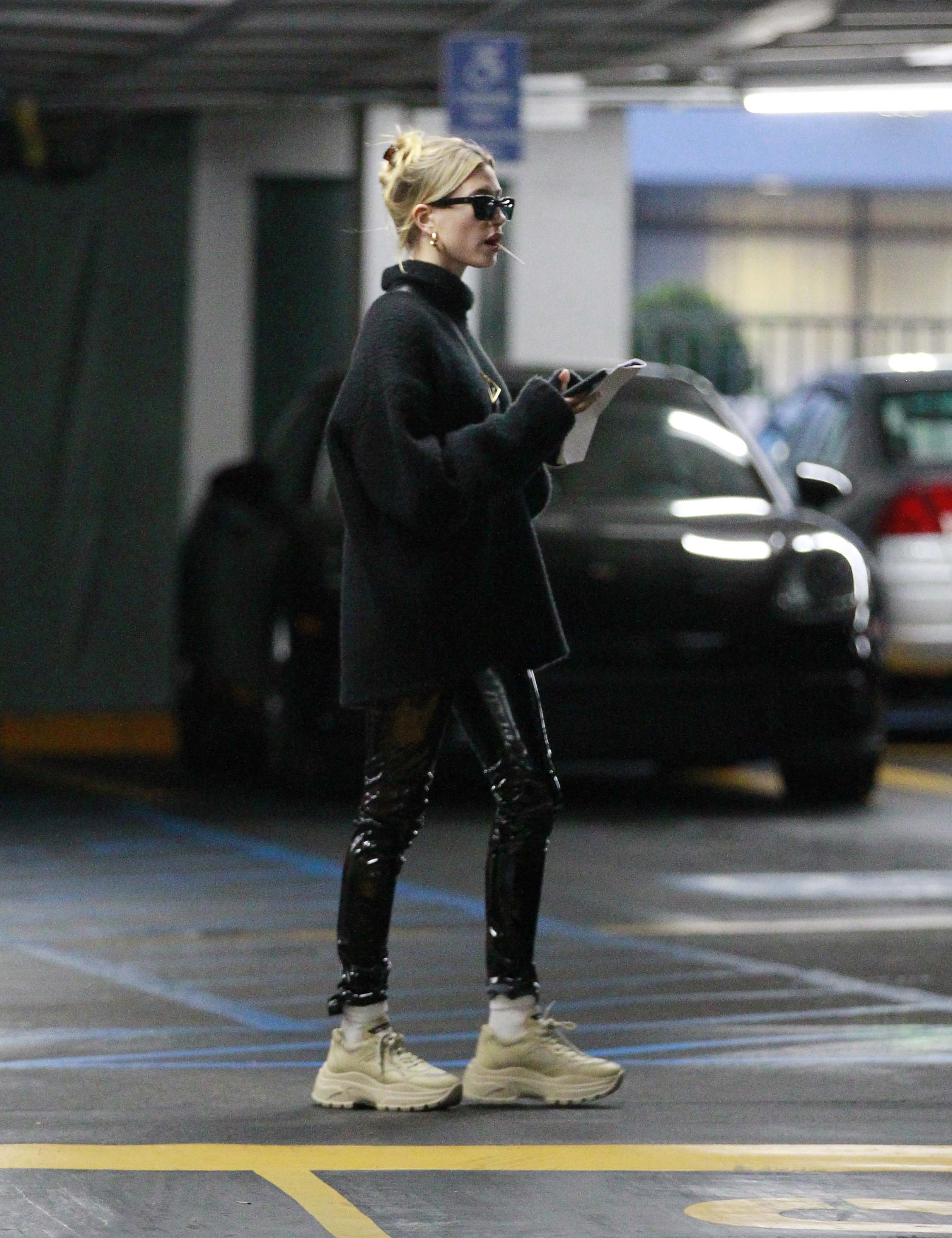 Hailey Bieber out in LA