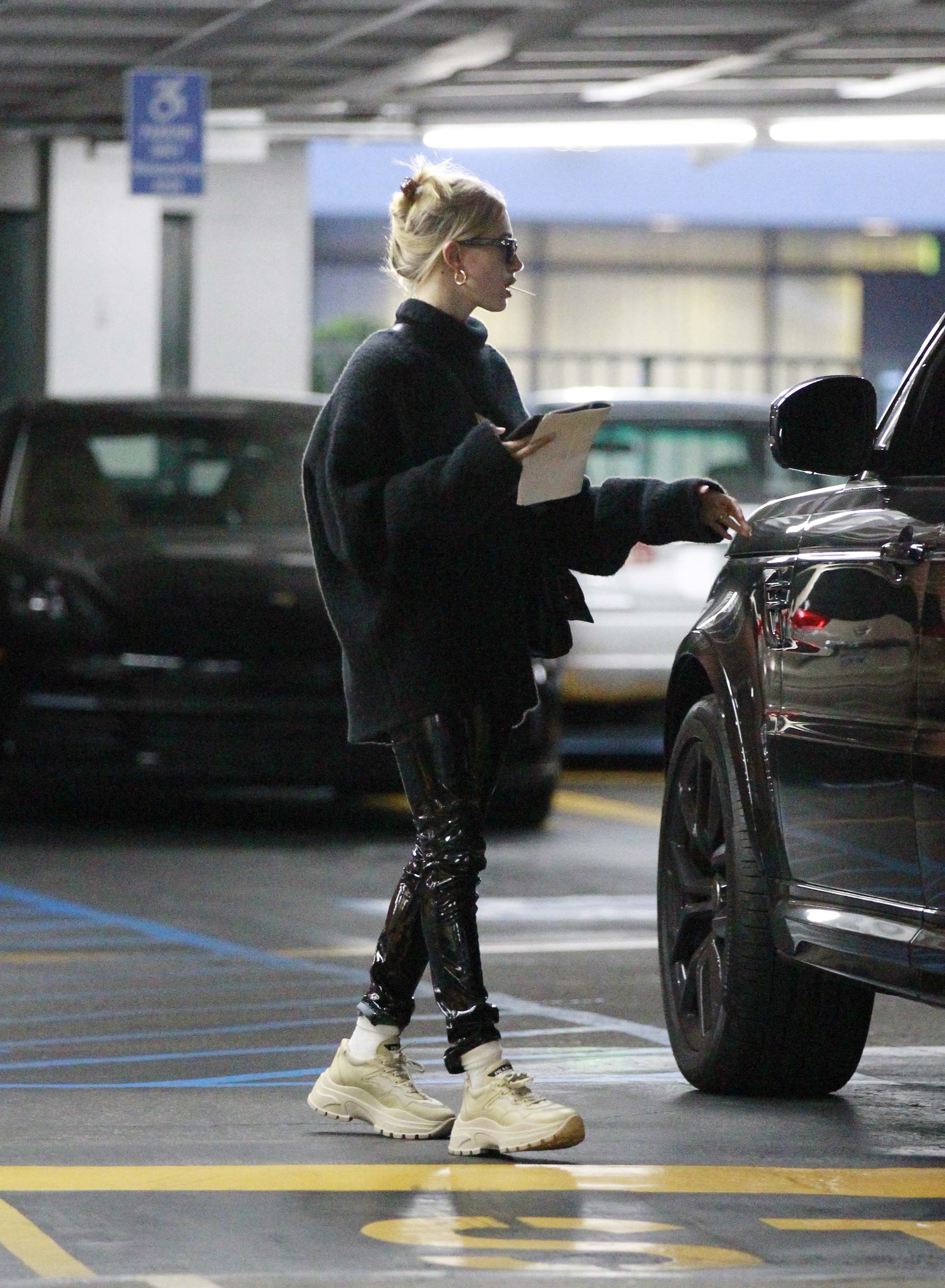 Hailey Bieber out in LA