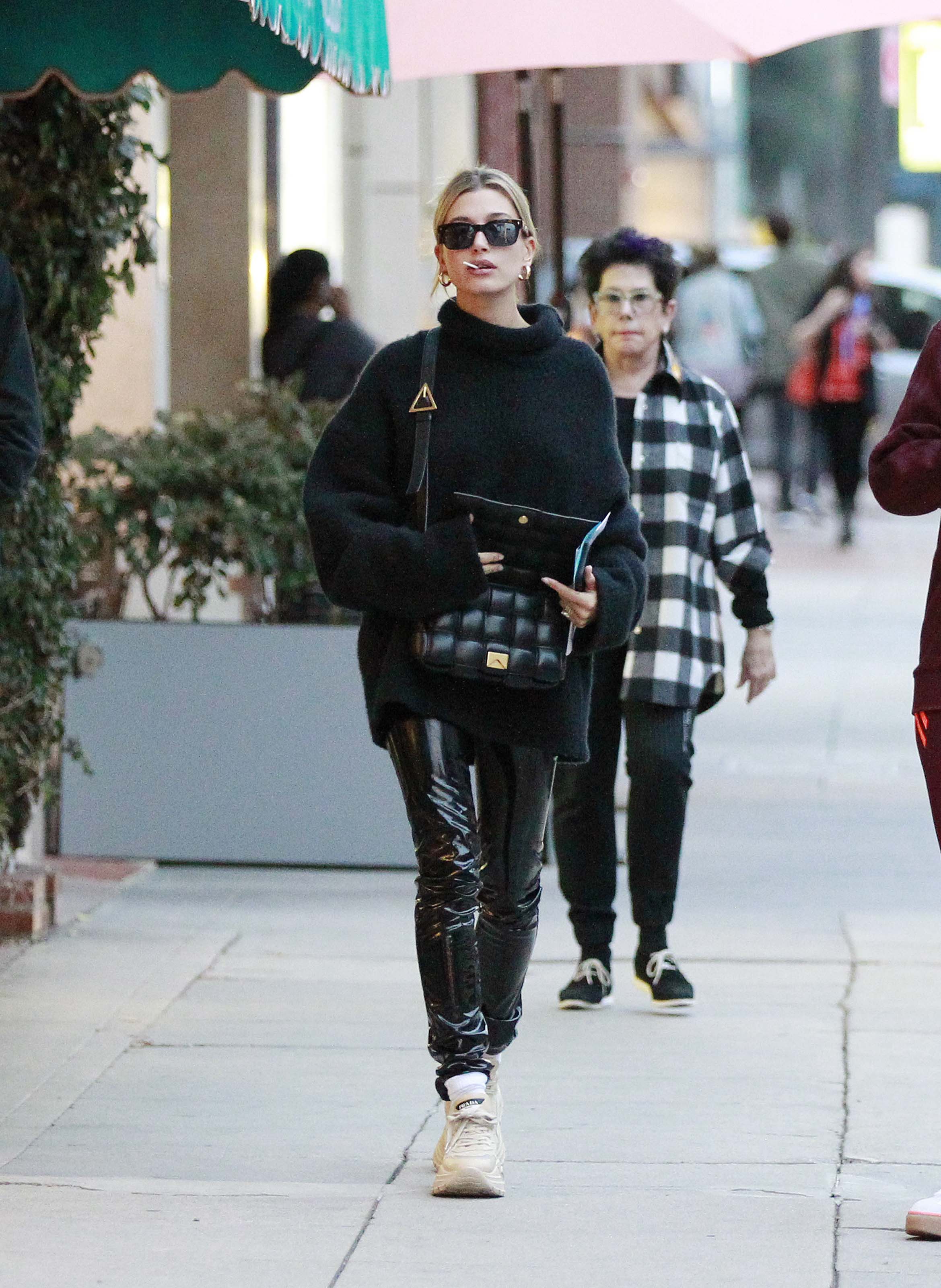 Hailey Bieber out in LA