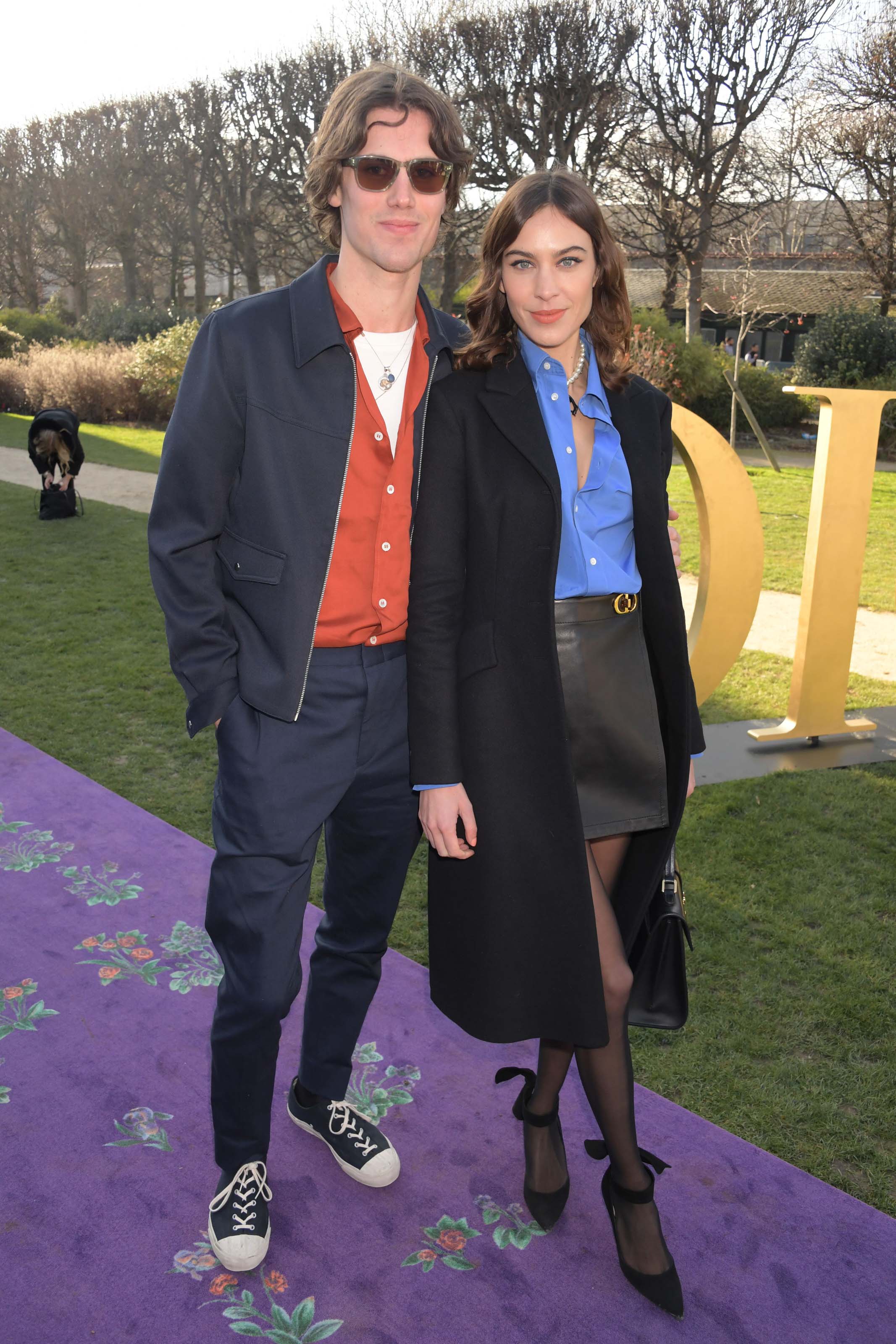 Alexa Chung attends Dior Haute Couture SS 2020 Show Paris