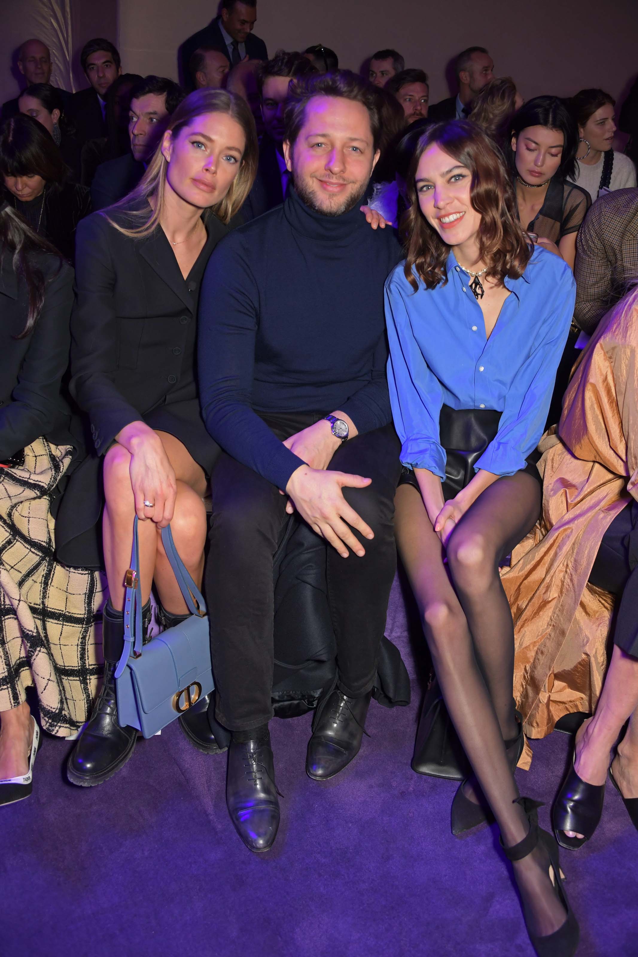 Alexa Chung attends Dior Haute Couture SS 2020 Show Paris