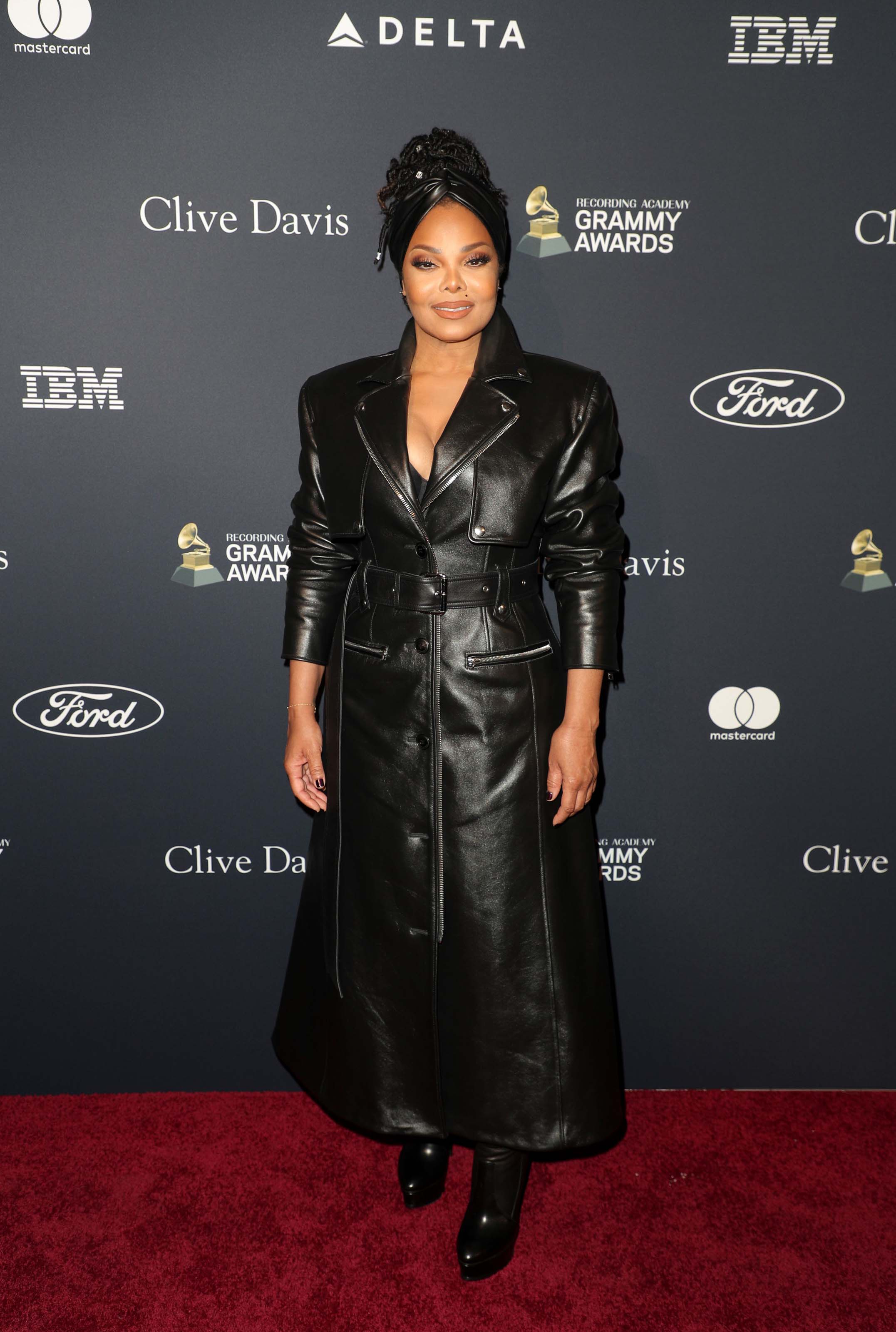 Janet Jackson attends Recording Academy and Clive Davis pre-Grammy gala