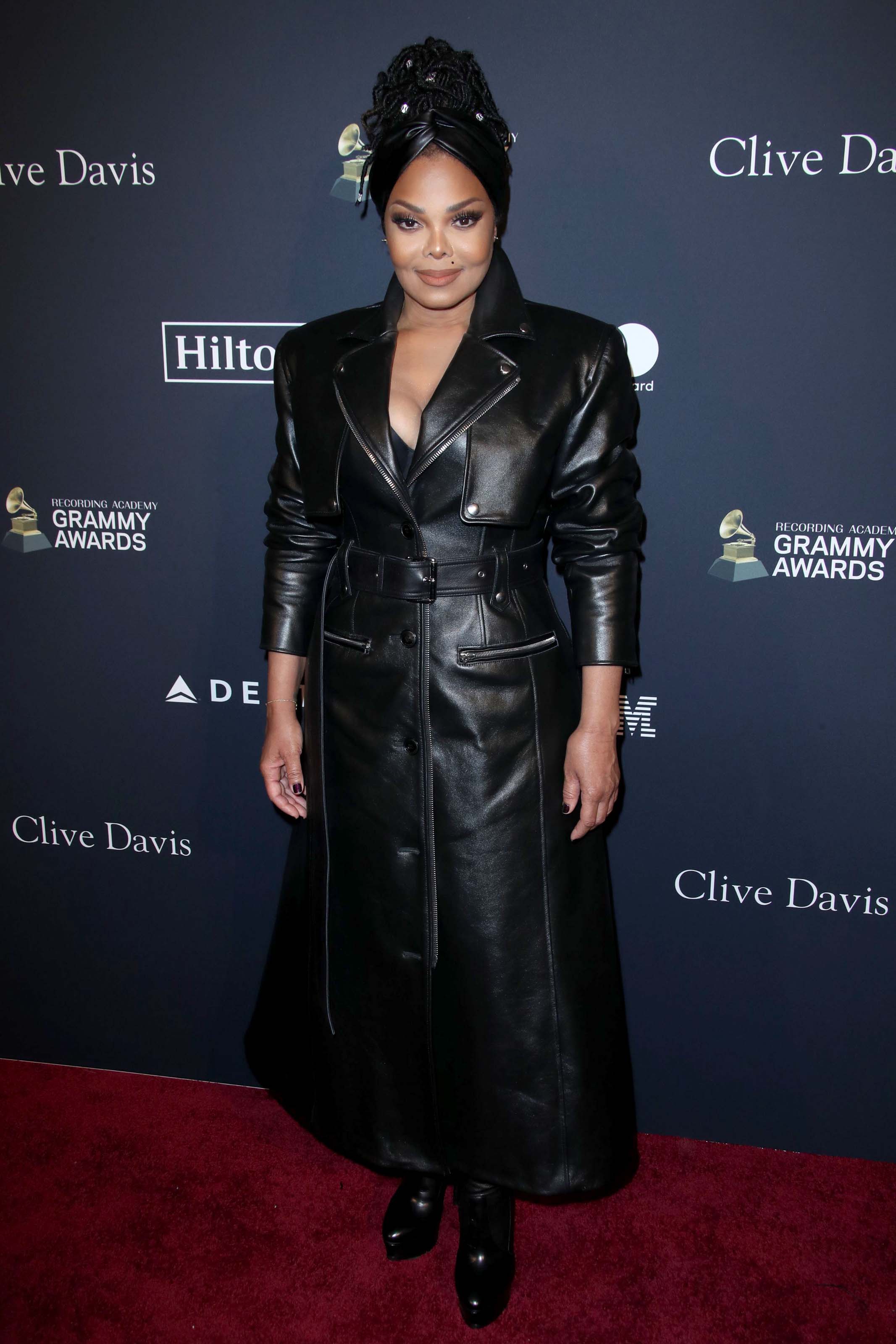 Janet Jackson attends Recording Academy and Clive Davis pre-Grammy gala