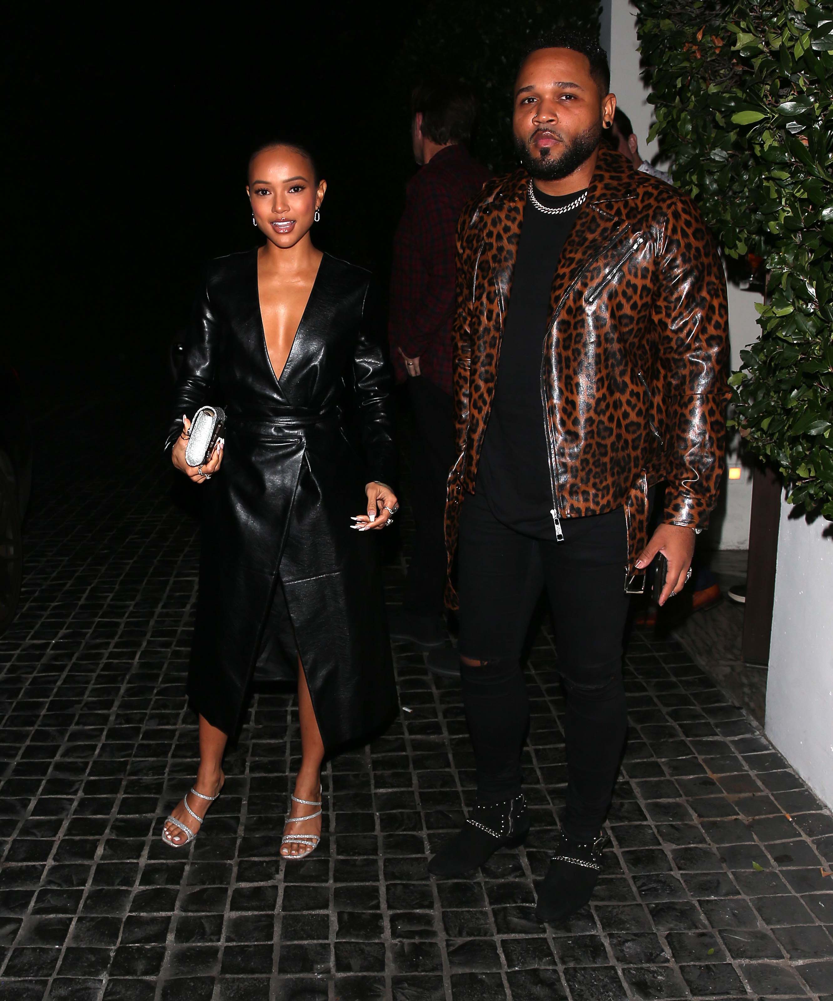 Karrueche Tran leaves dinner at ‘Cecconi’s’ Restaurant