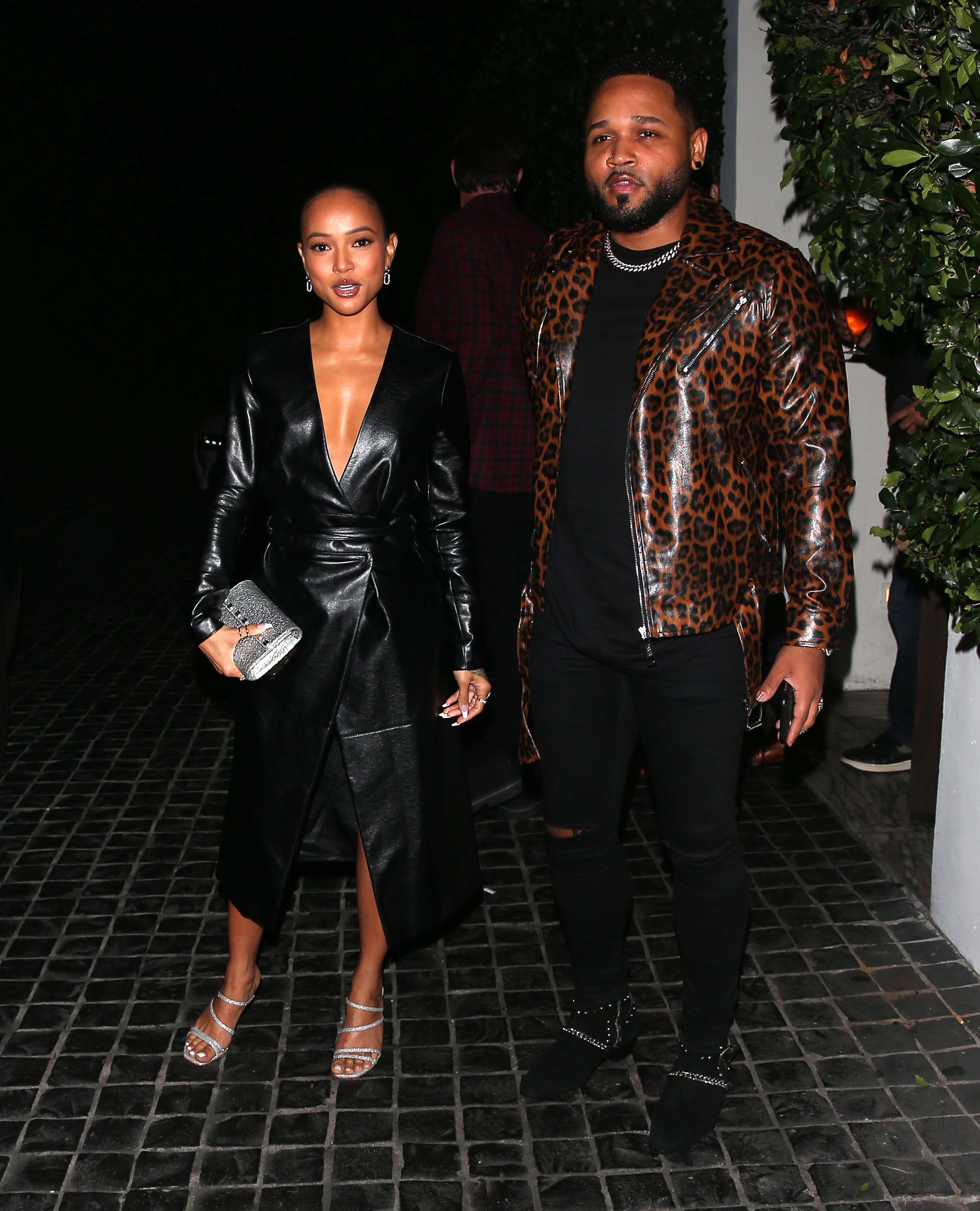 Karrueche Tran leaves dinner at ‘Cecconi’s’ Restaurant