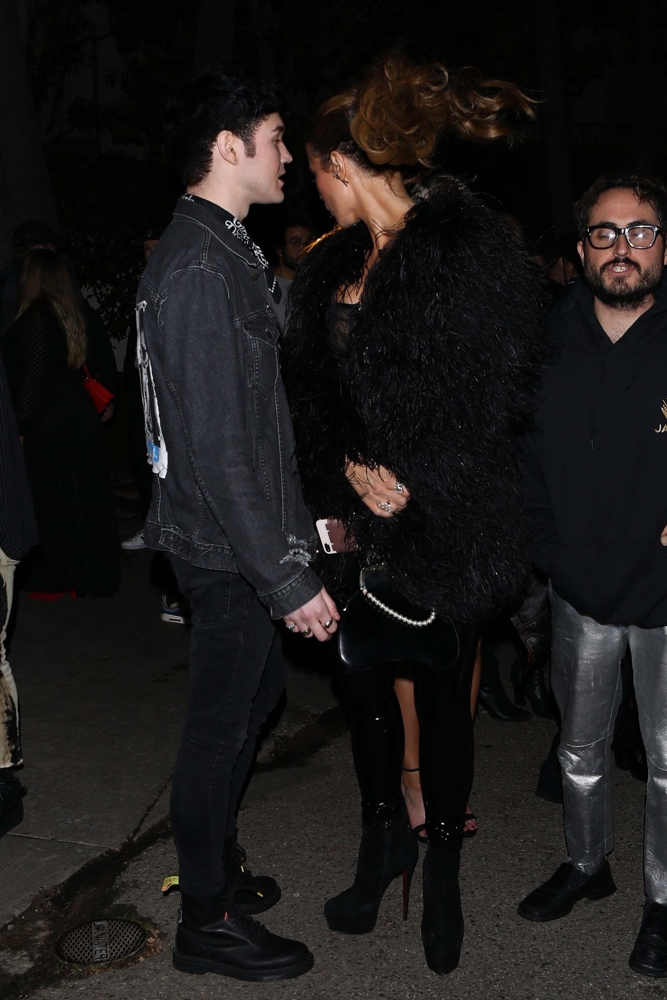 Kate Beckinsale leaving a pre-Grammy party