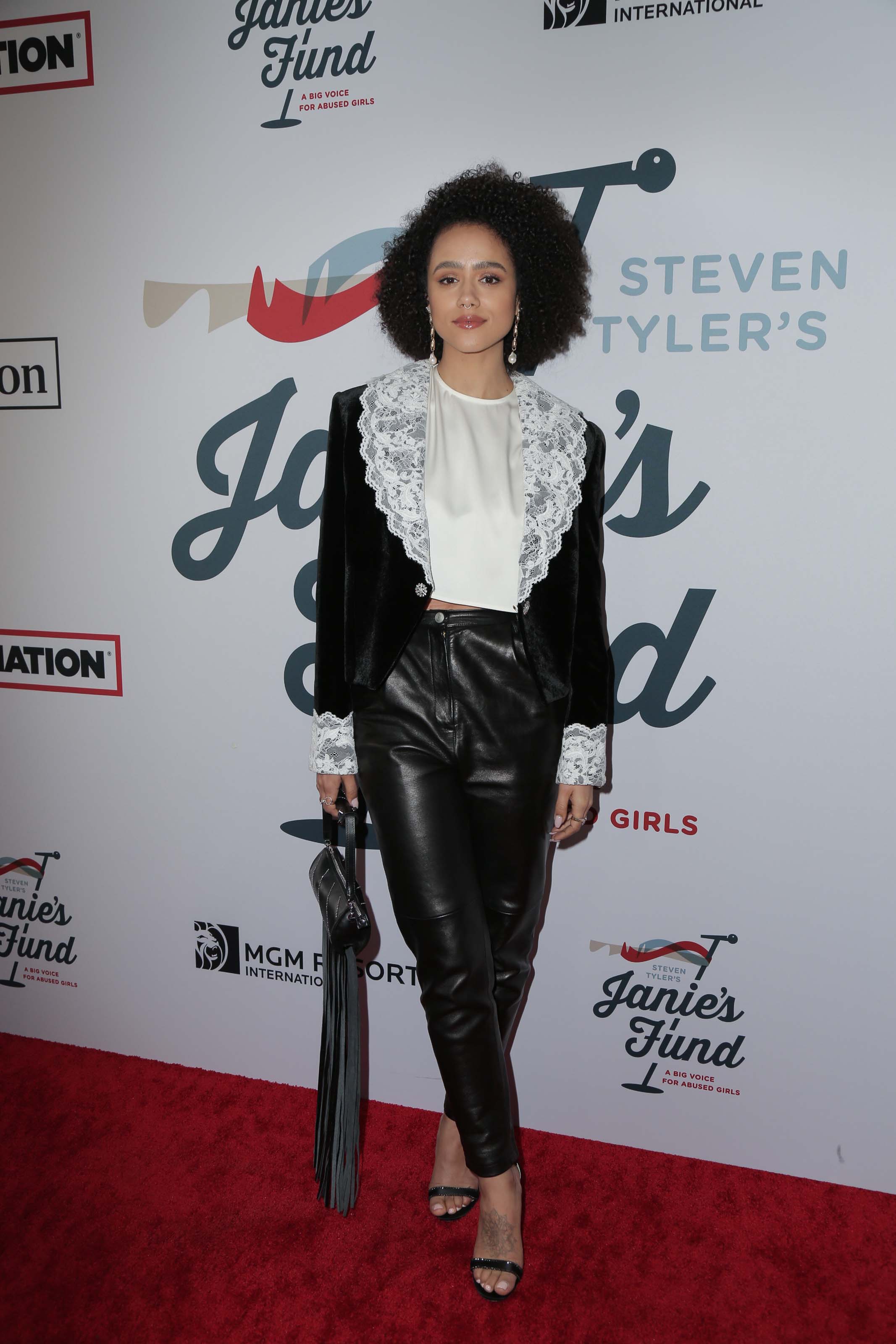 Nathalie Emmanuel at the 3rd Annual Steven Tyler GRAMMY Viewing Party