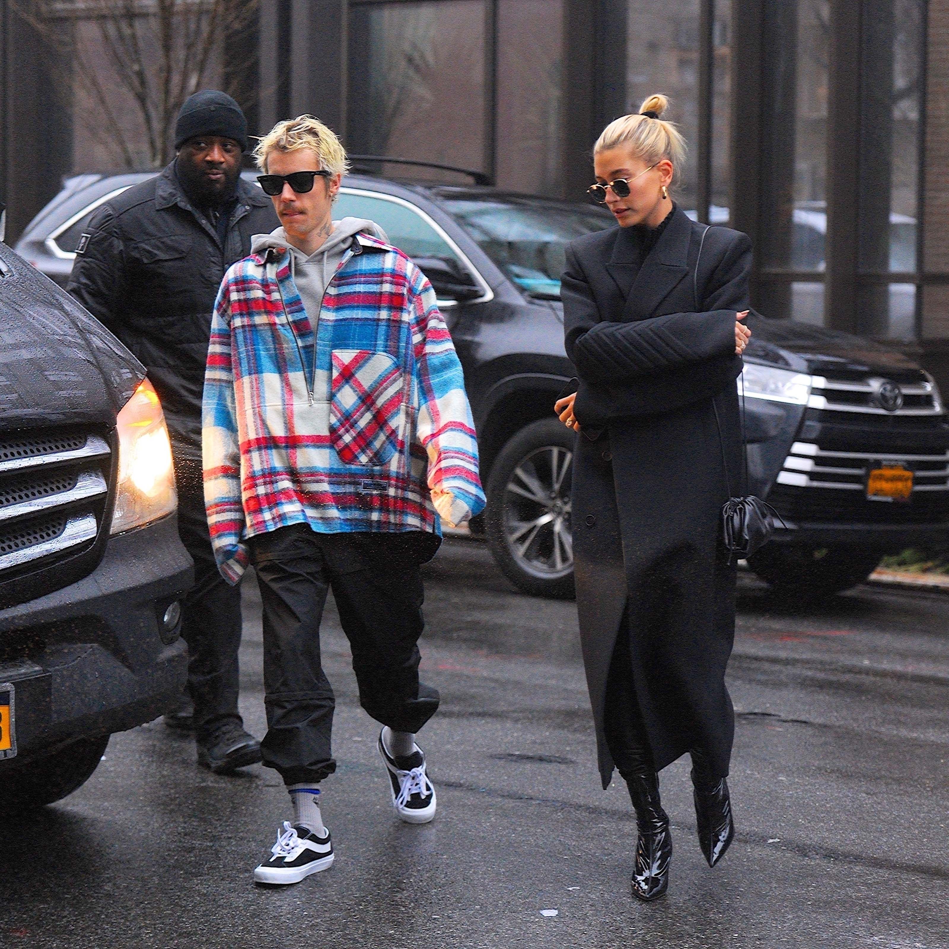 Hailey Bieber & Justin Bieber are seen running errands