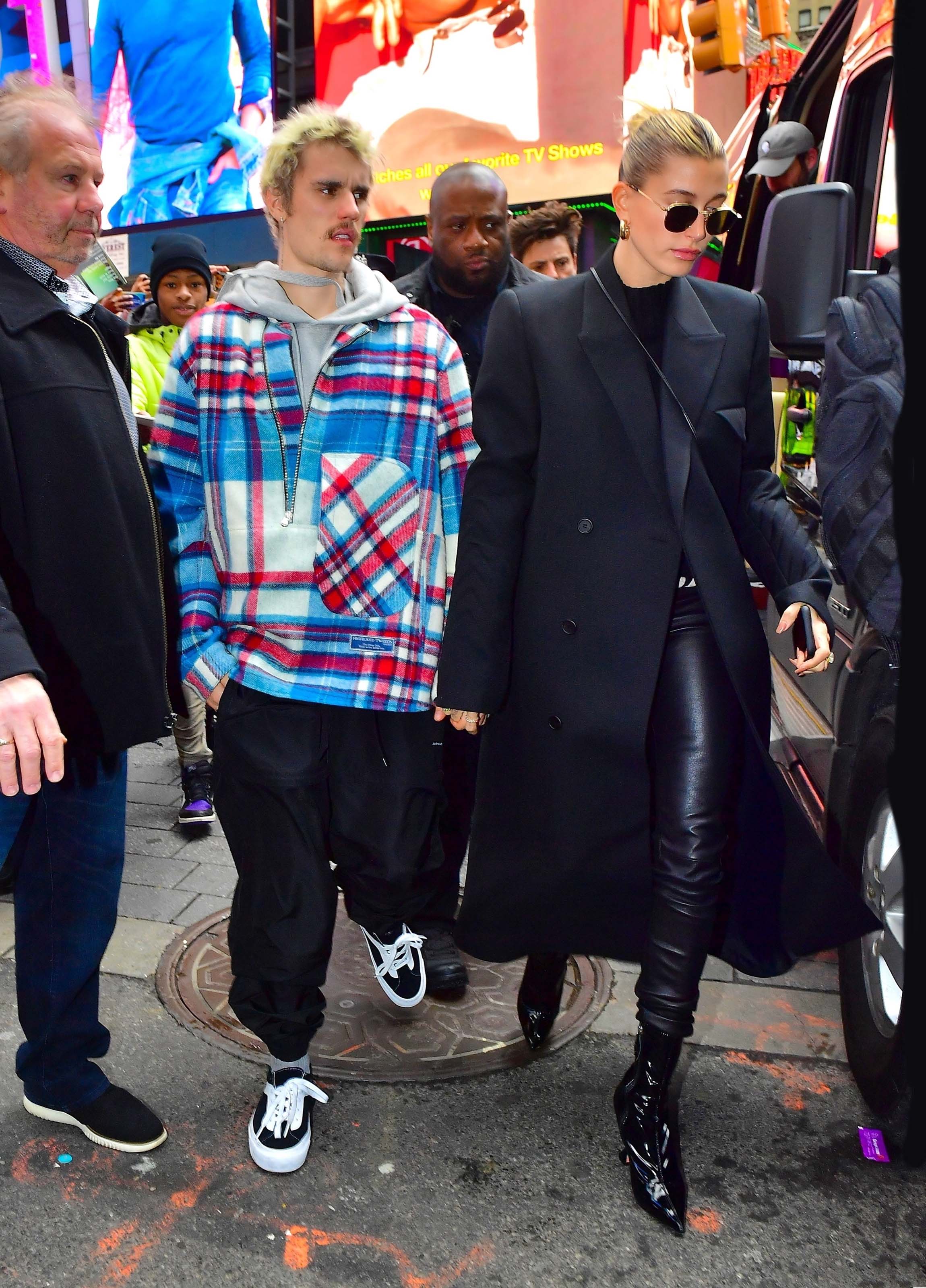 Hailey Bieber & Justin Bieber are seen running errands