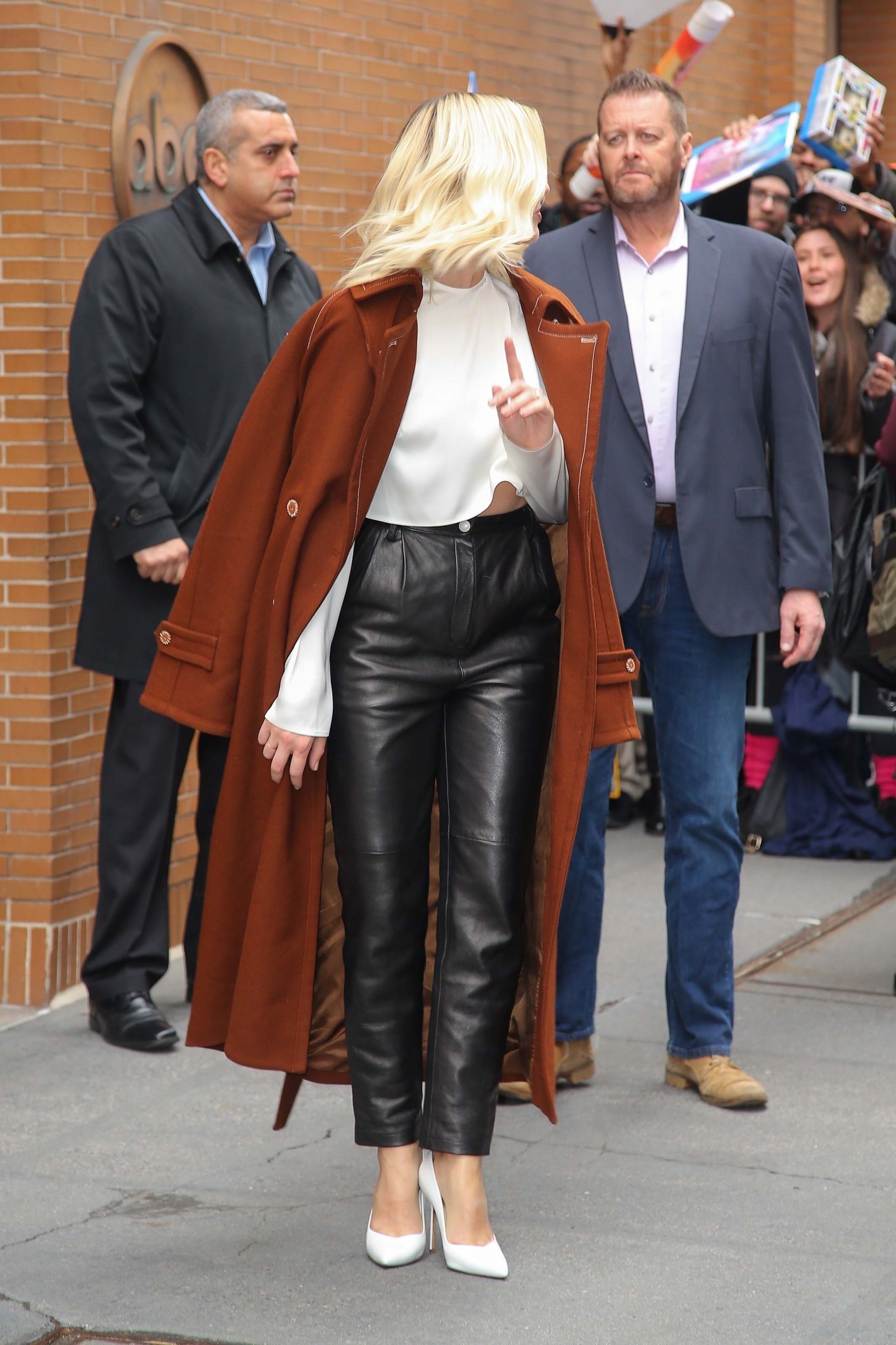 Margot Robbie doing promo in NYC