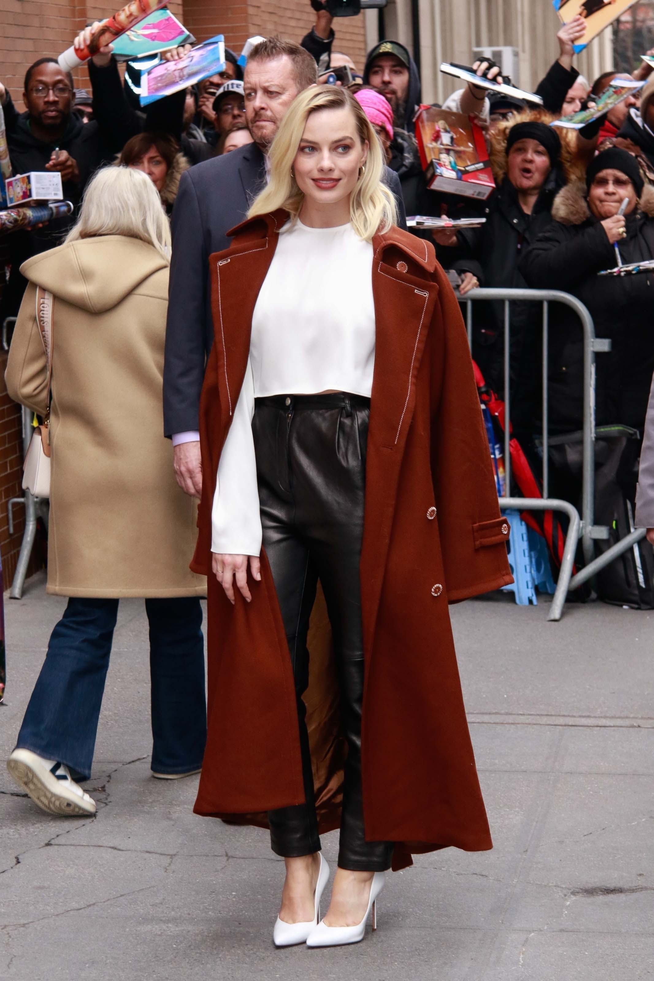 Margot Robbie doing promo in NYC