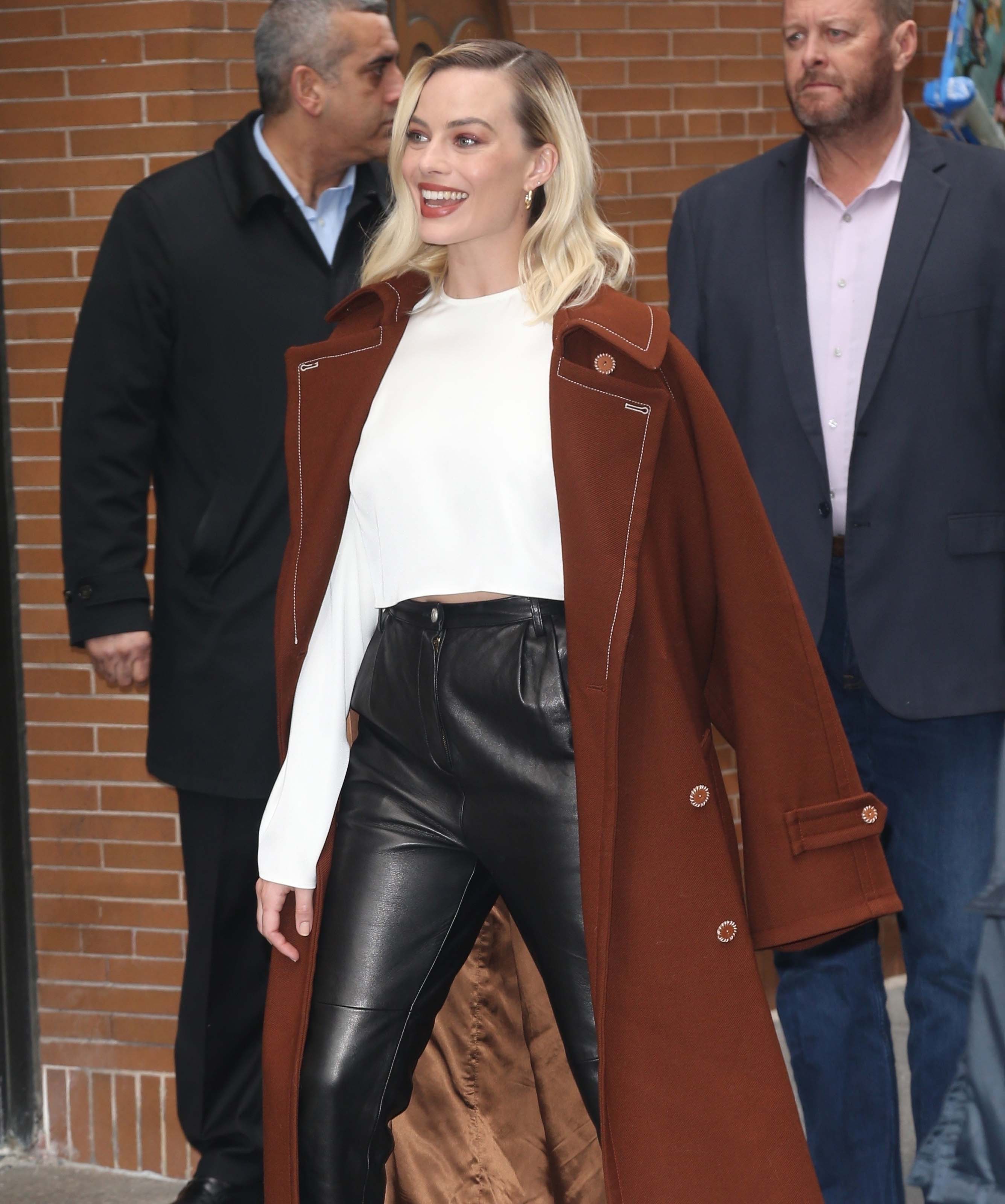 Margot Robbie doing promo in NYC