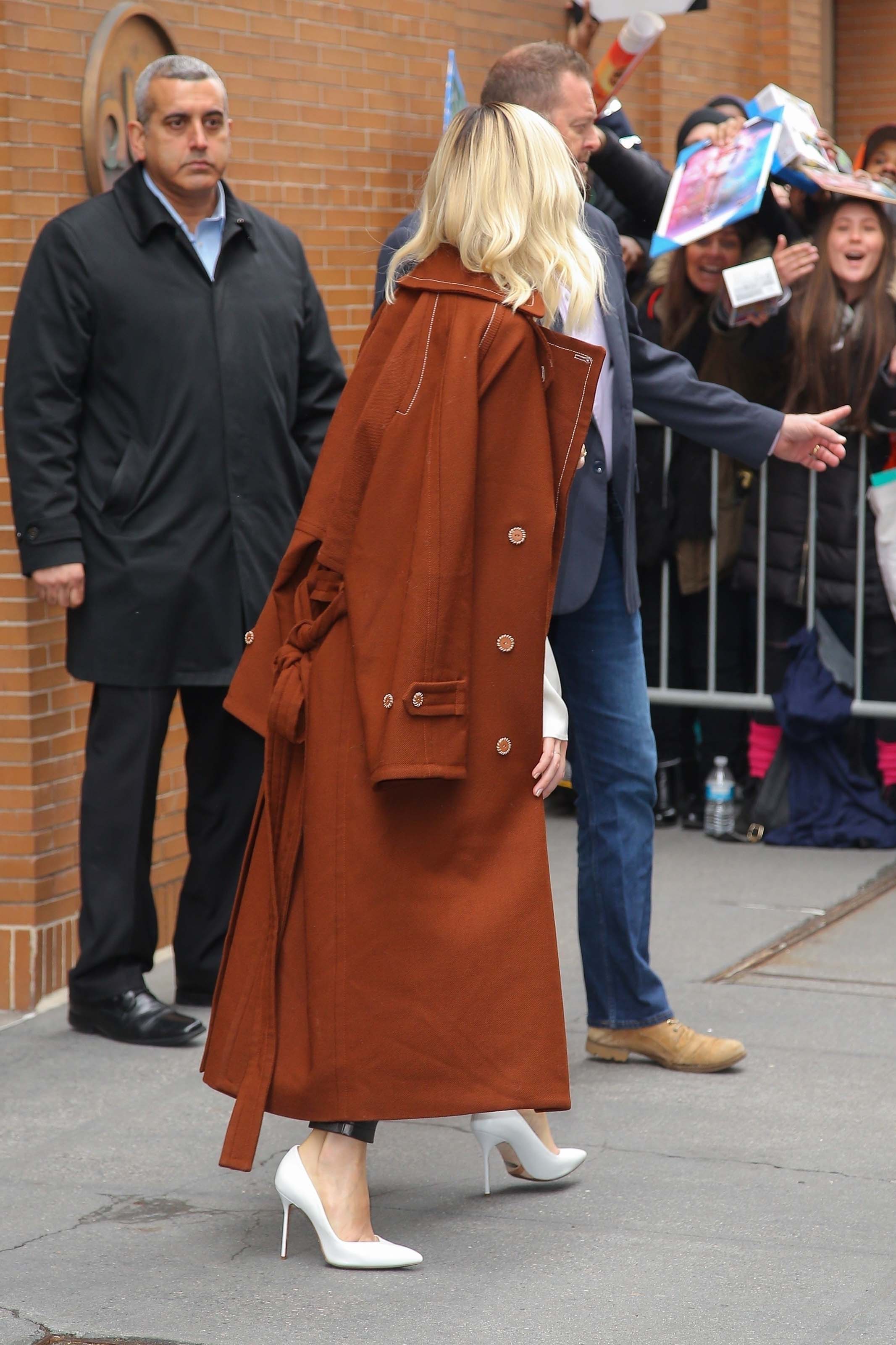 Margot Robbie doing promo in NYC