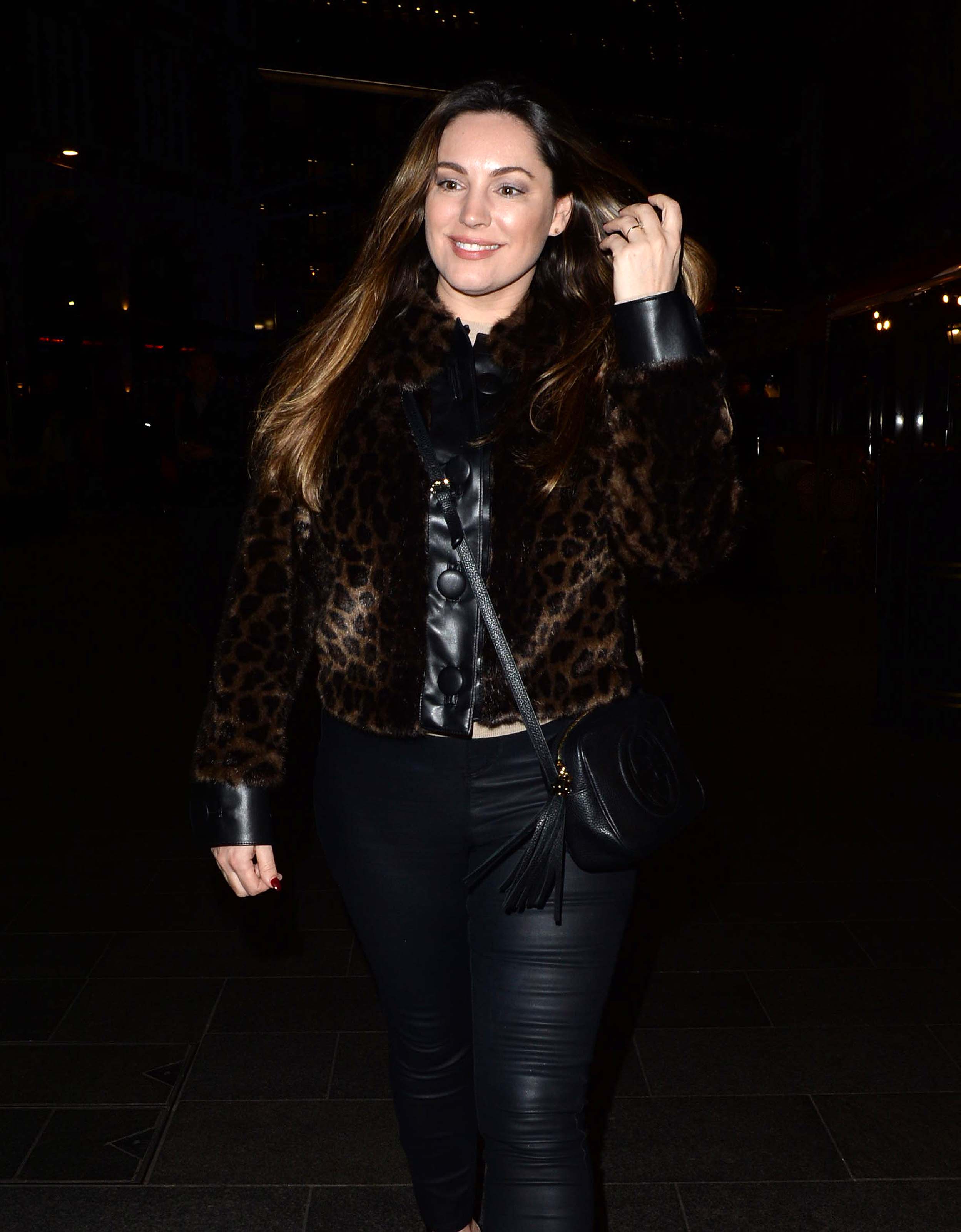 Kelly Brook Seen Leaving Global Radio