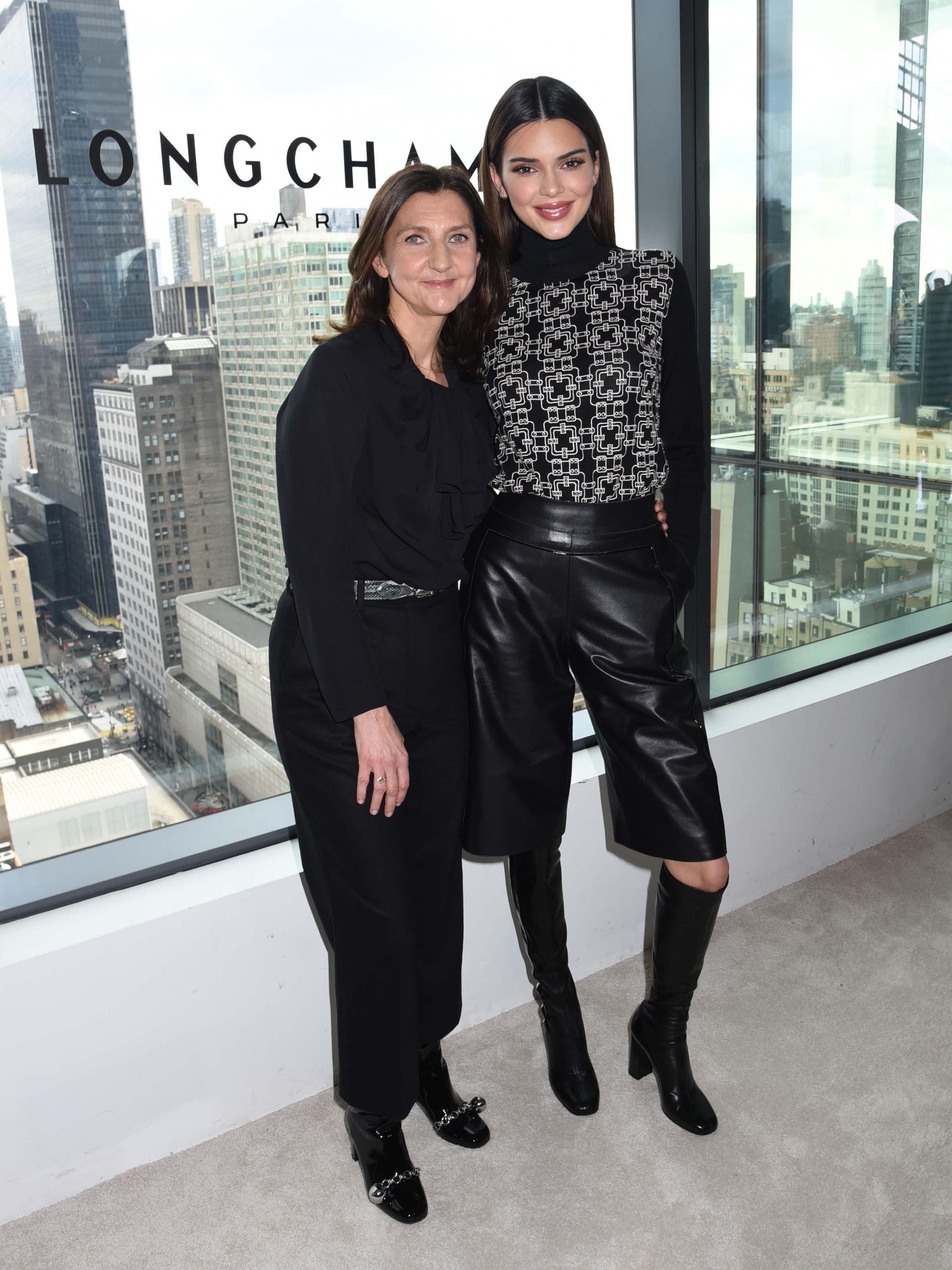 Kendall Jenner attends the LONGCHAMP Fall/Winter 2020 Runway Show