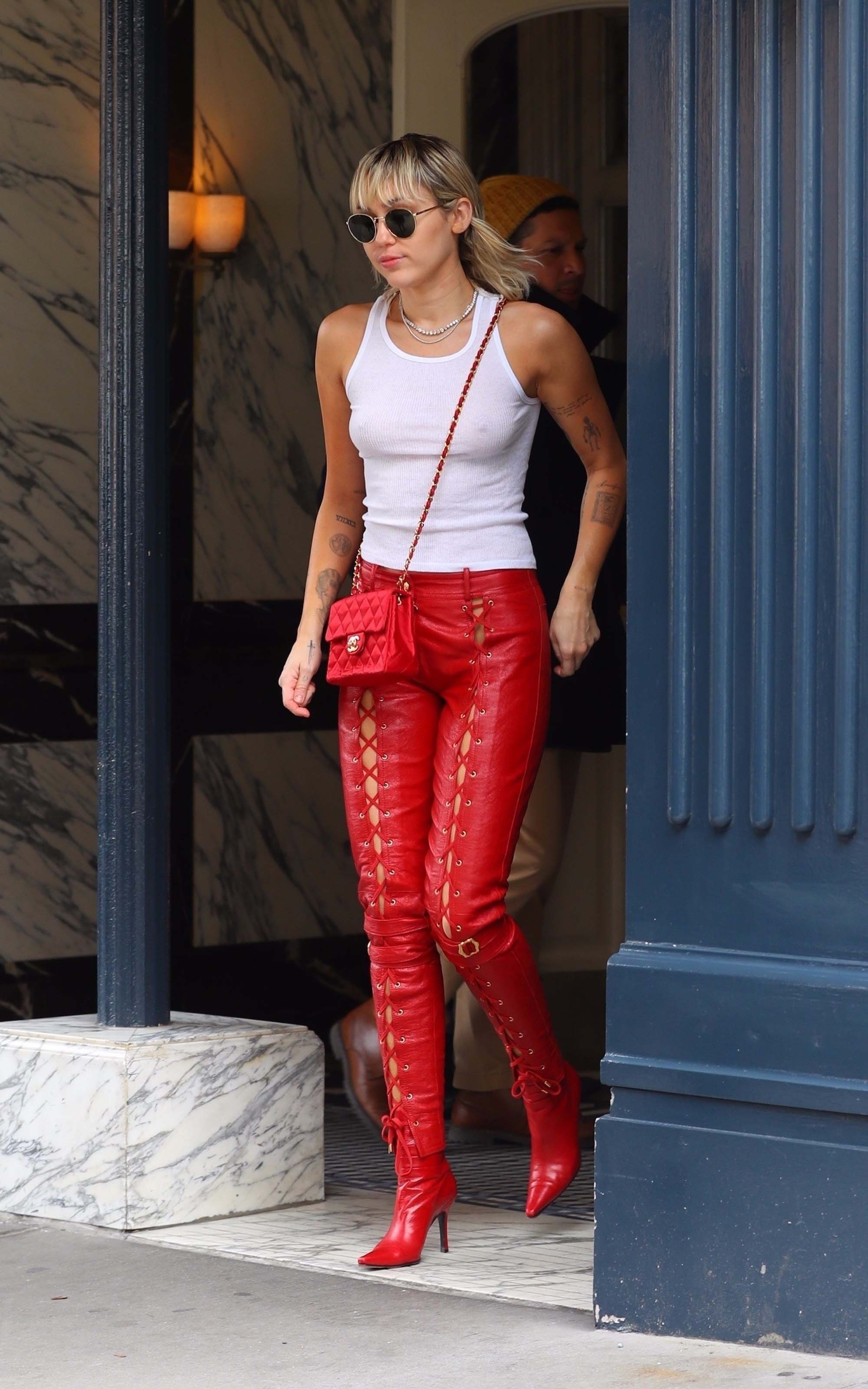 Miley Cyrus out in NYC