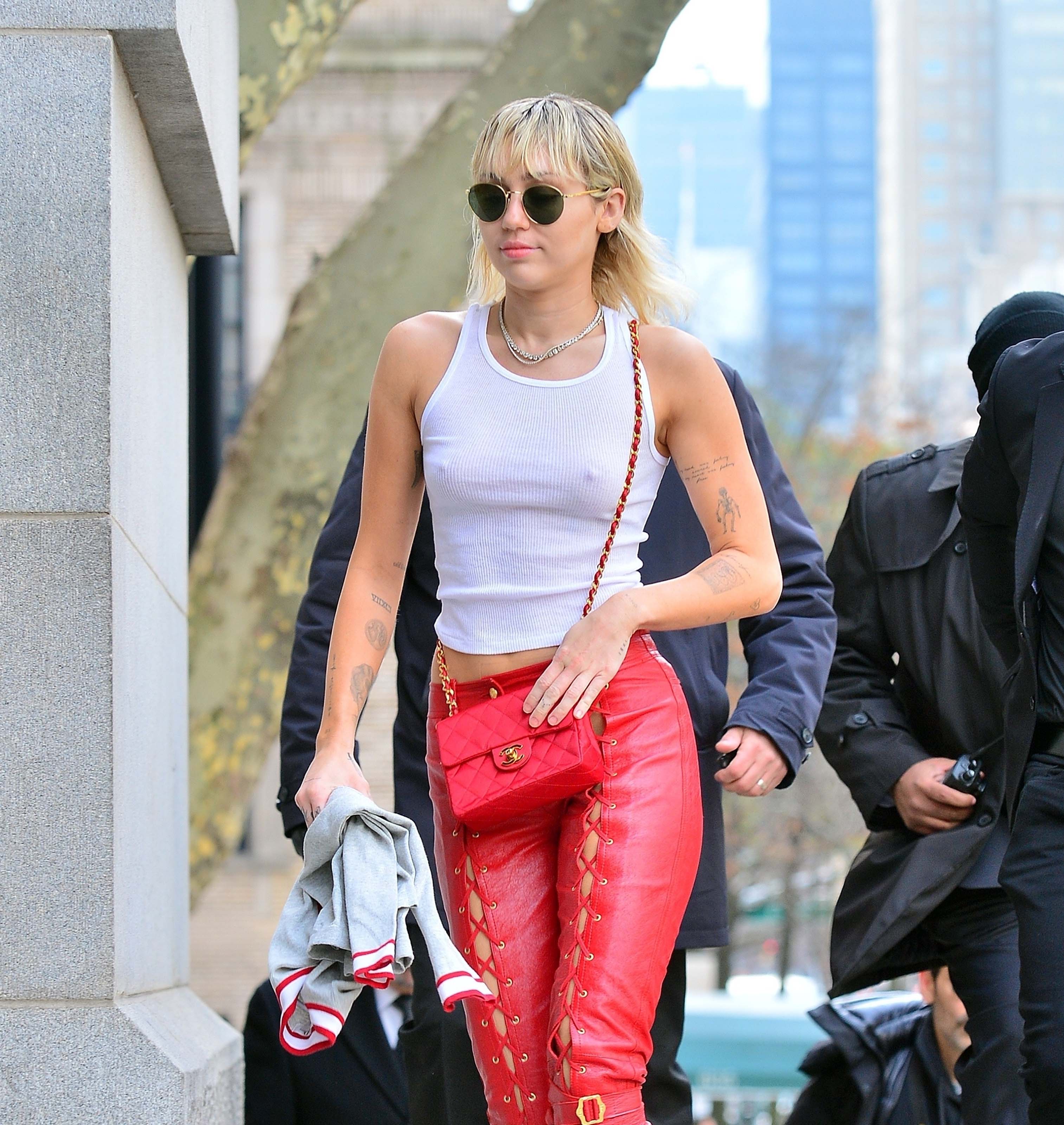 Miley Cyrus out in NYC