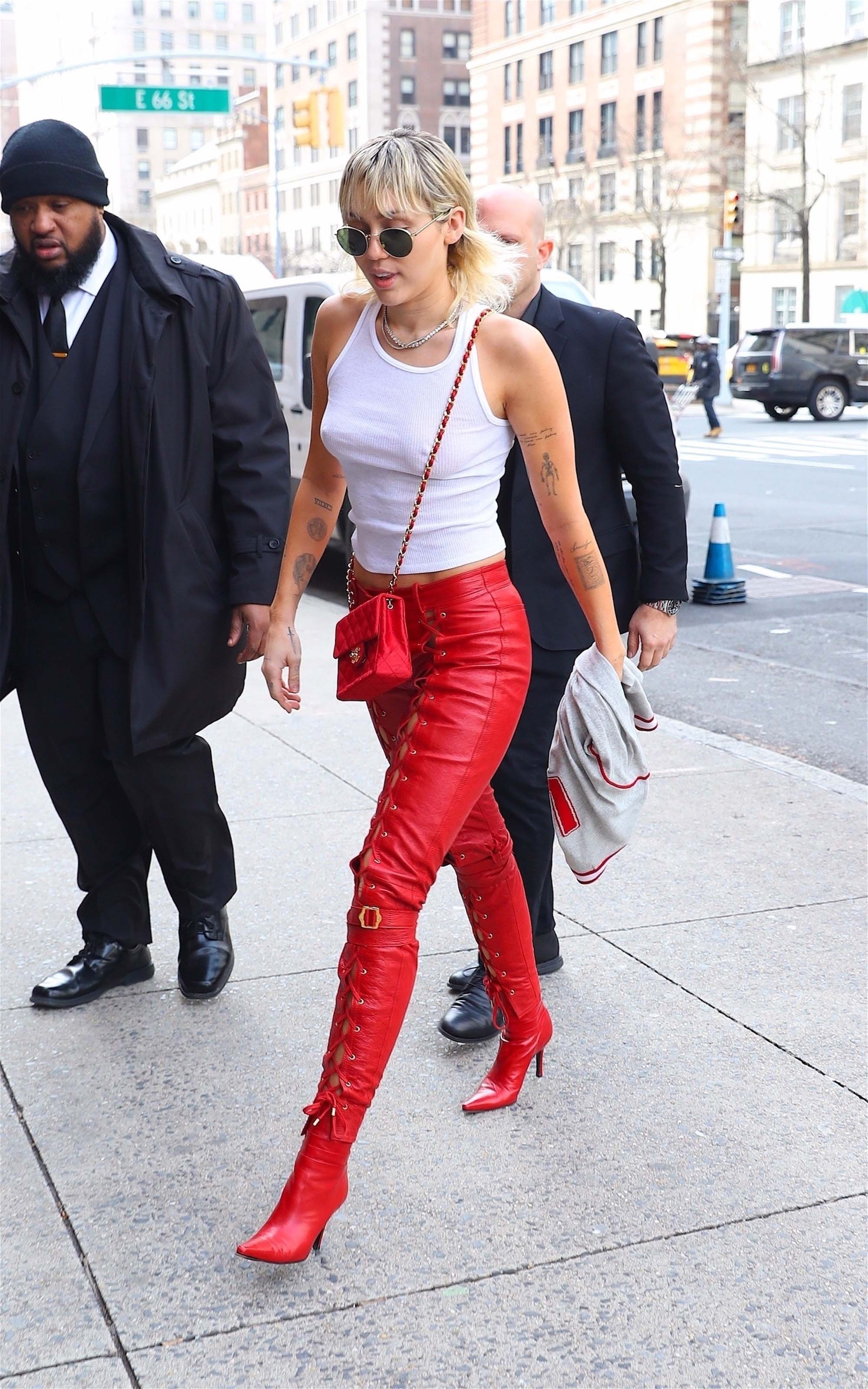 Miley Cyrus out in NYC