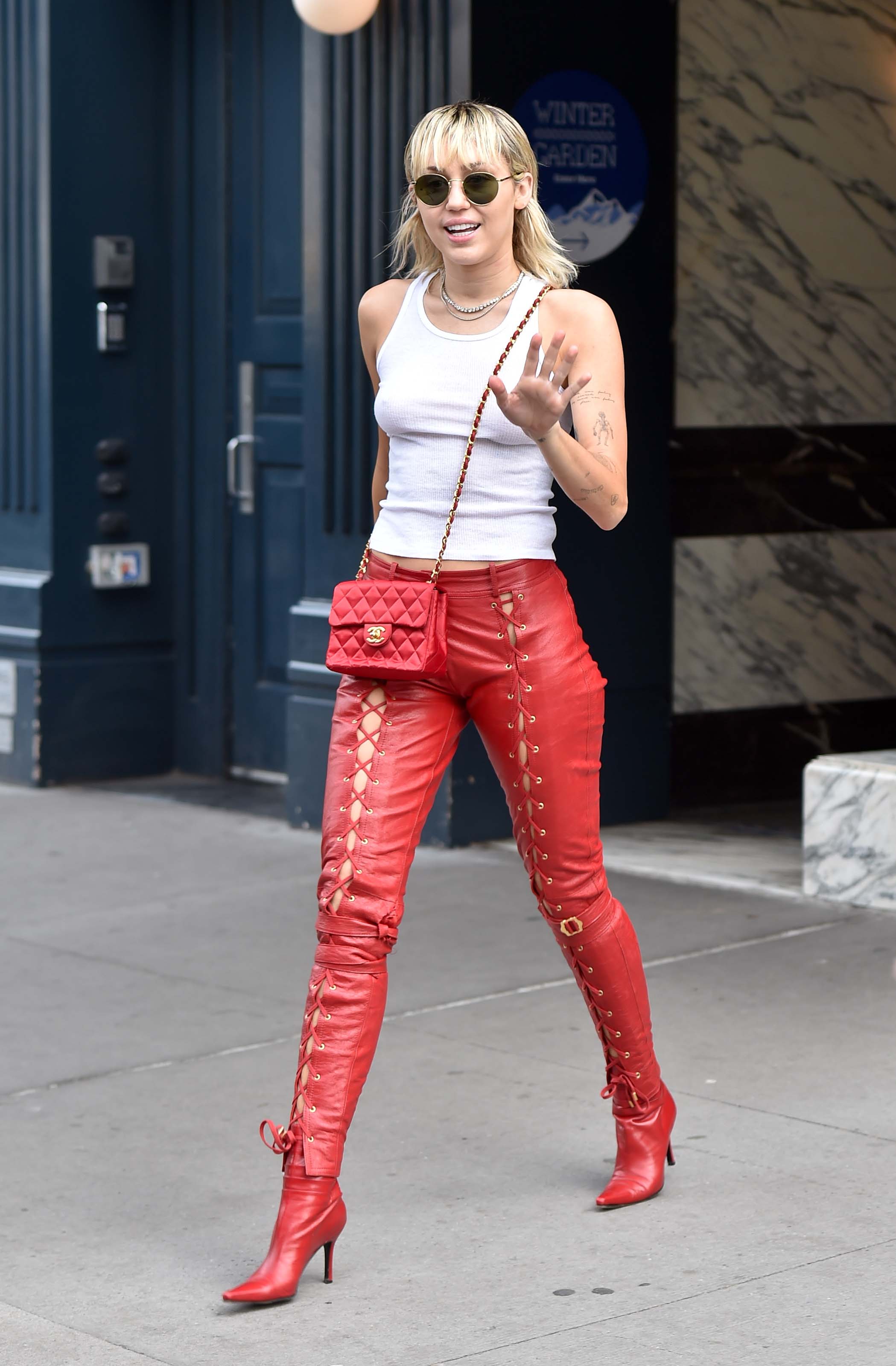 Miley Cyrus out in NYC