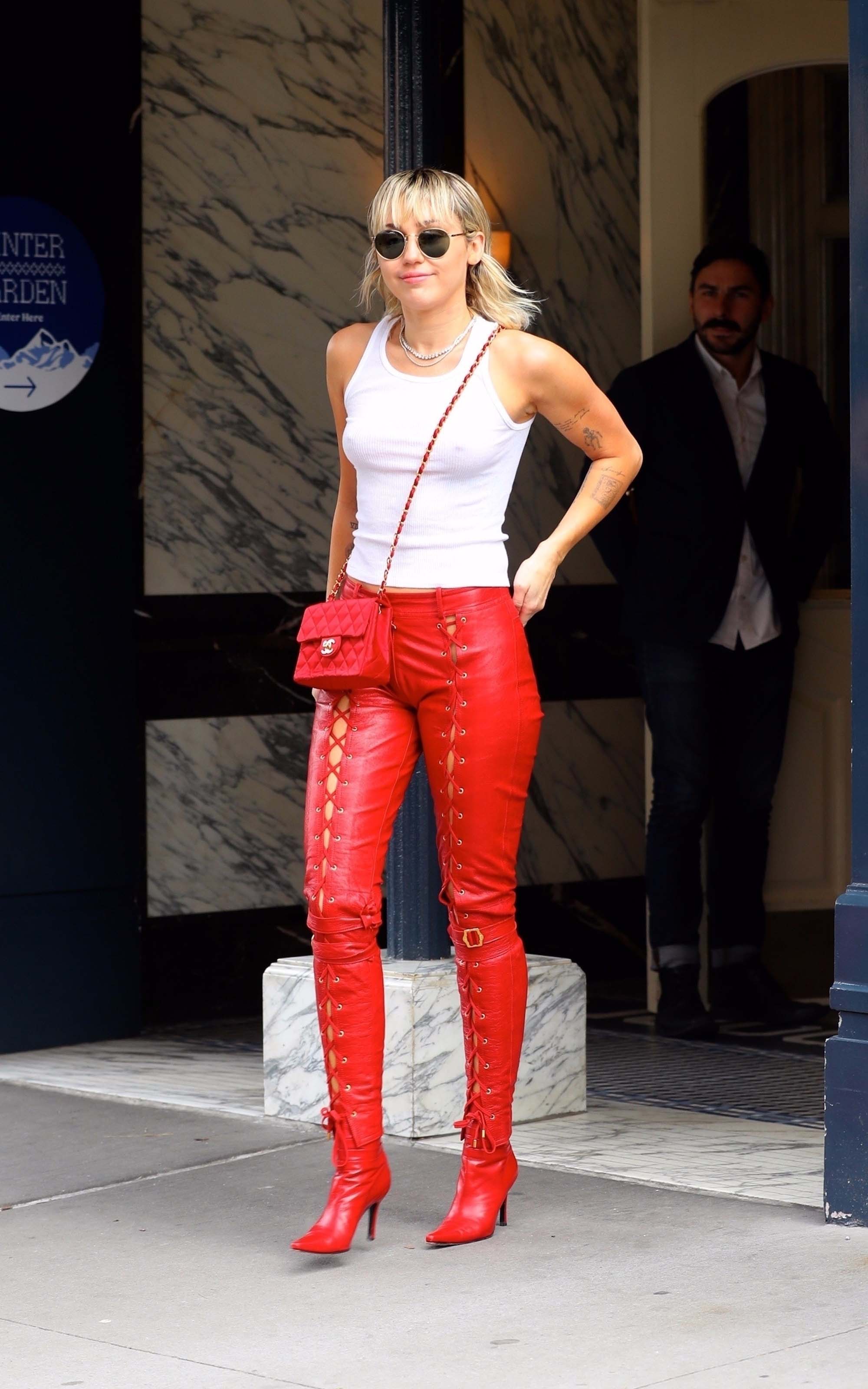 Miley Cyrus out in NYC