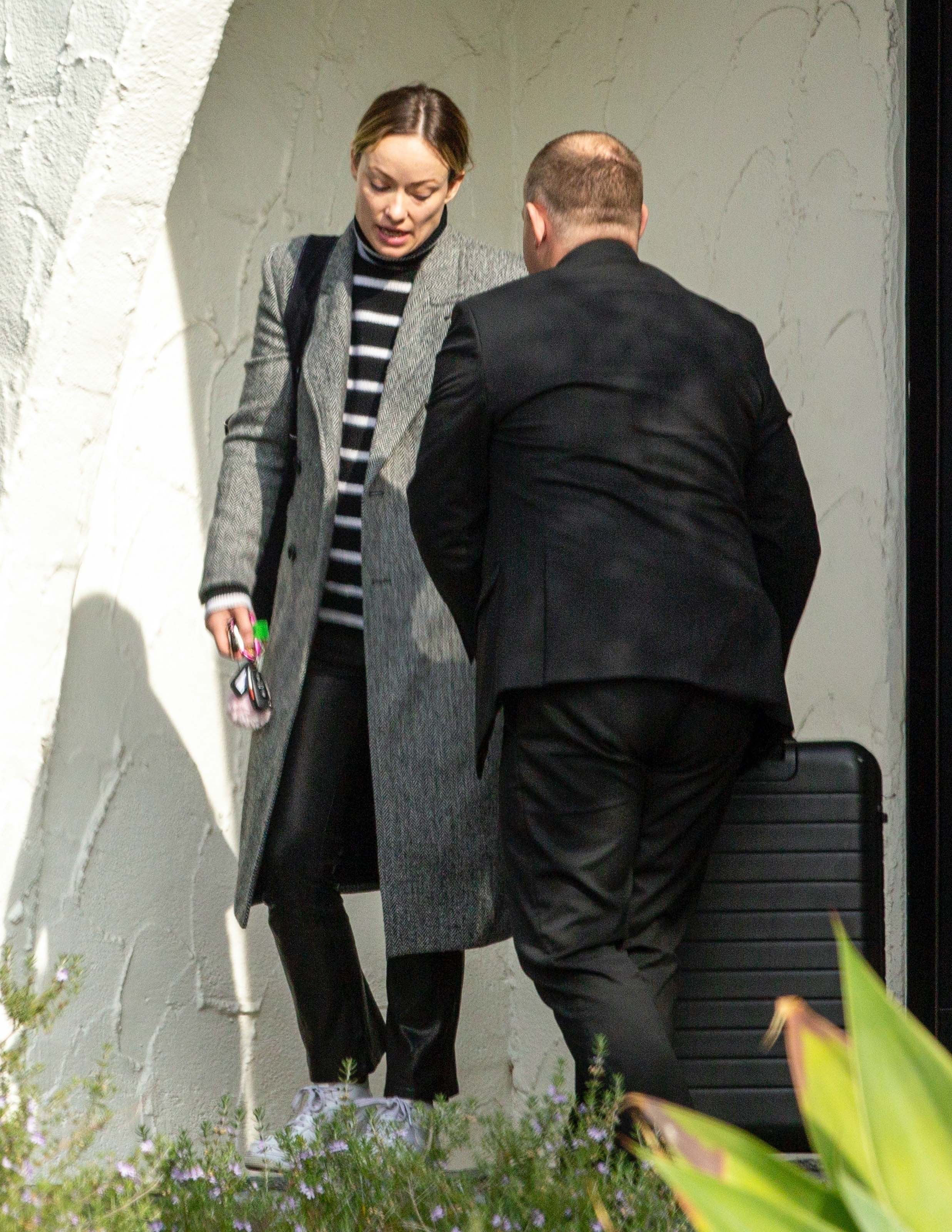 Olivia Wilde heads to the airport in LA