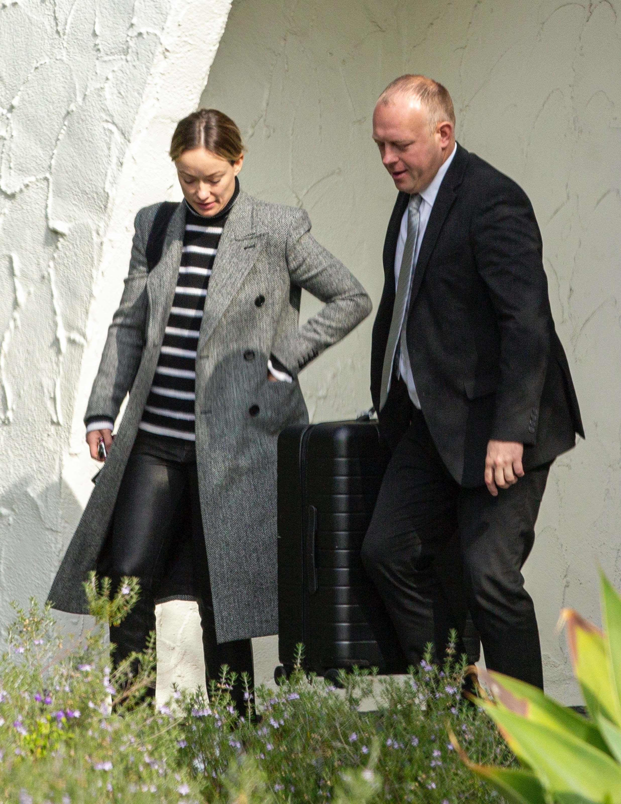 Olivia Wilde heads to the airport in LA