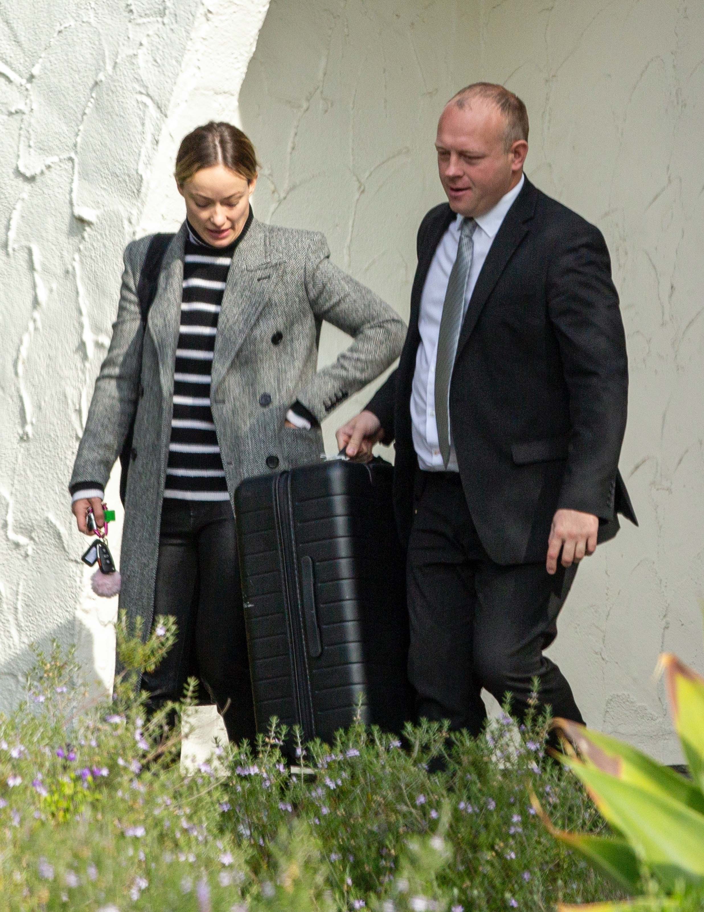 Olivia Wilde heads to the airport in LA