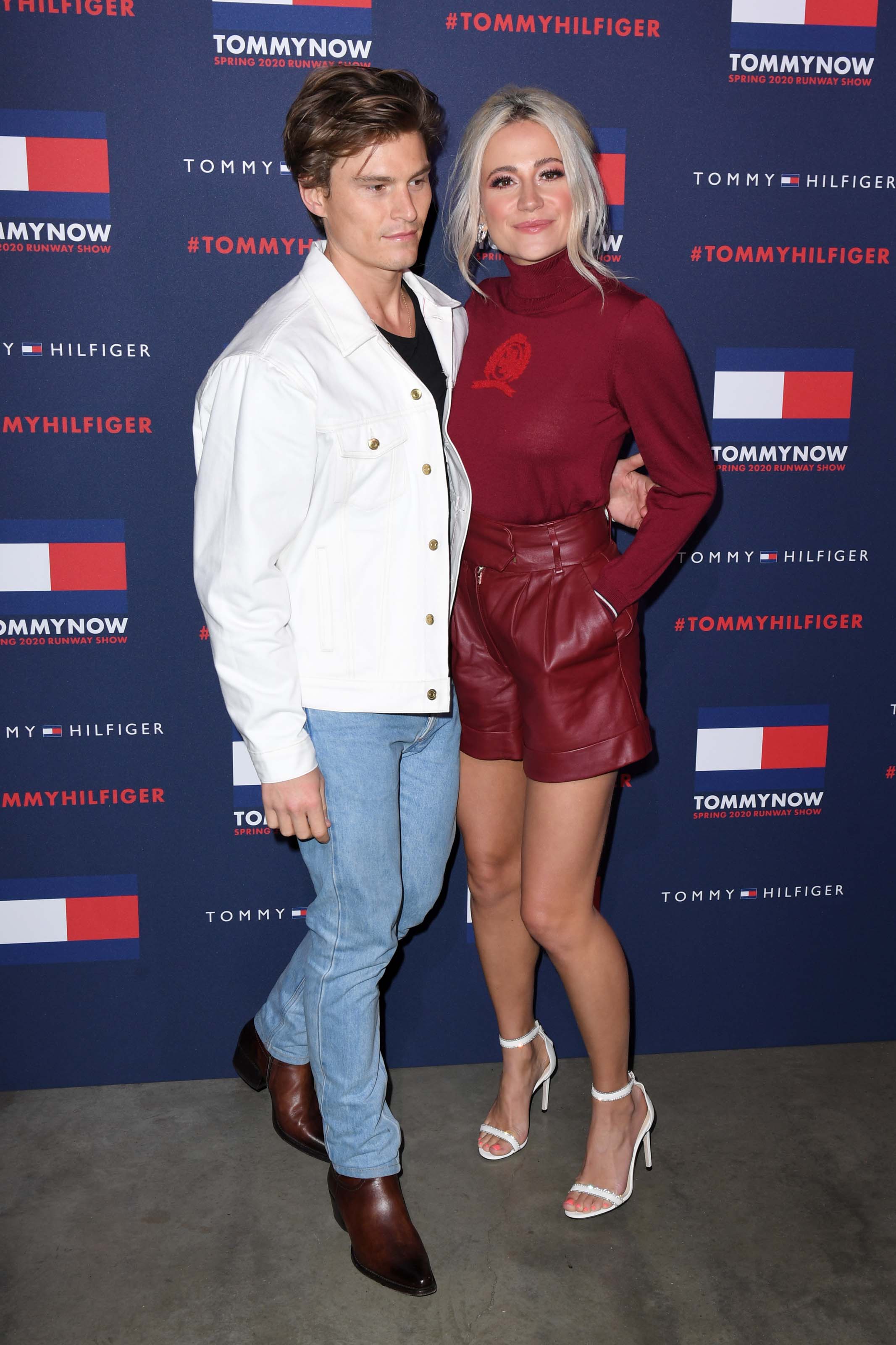 Pixie Lott attends Tommy Hilfiger show