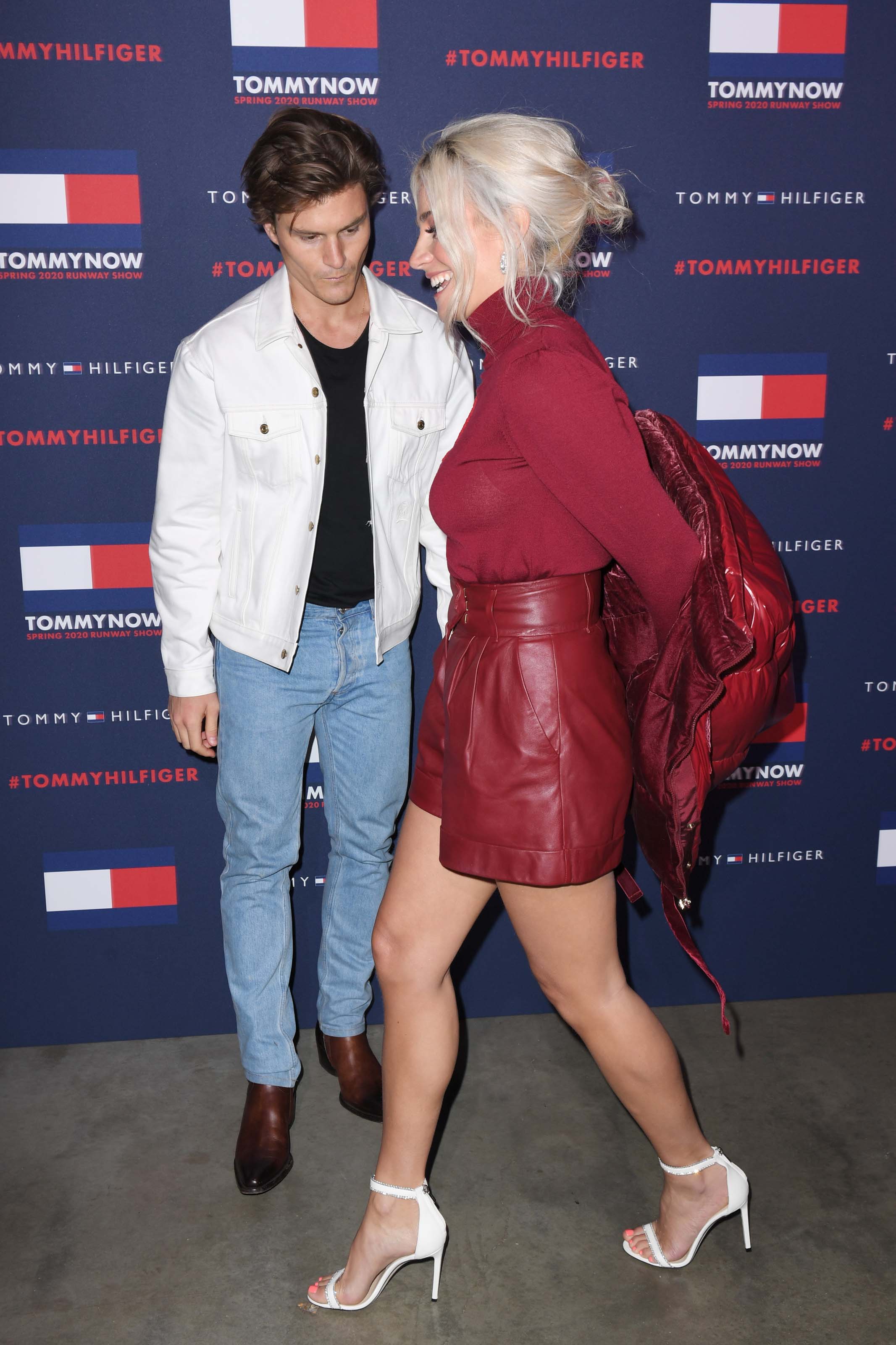 Pixie Lott attends Tommy Hilfiger show