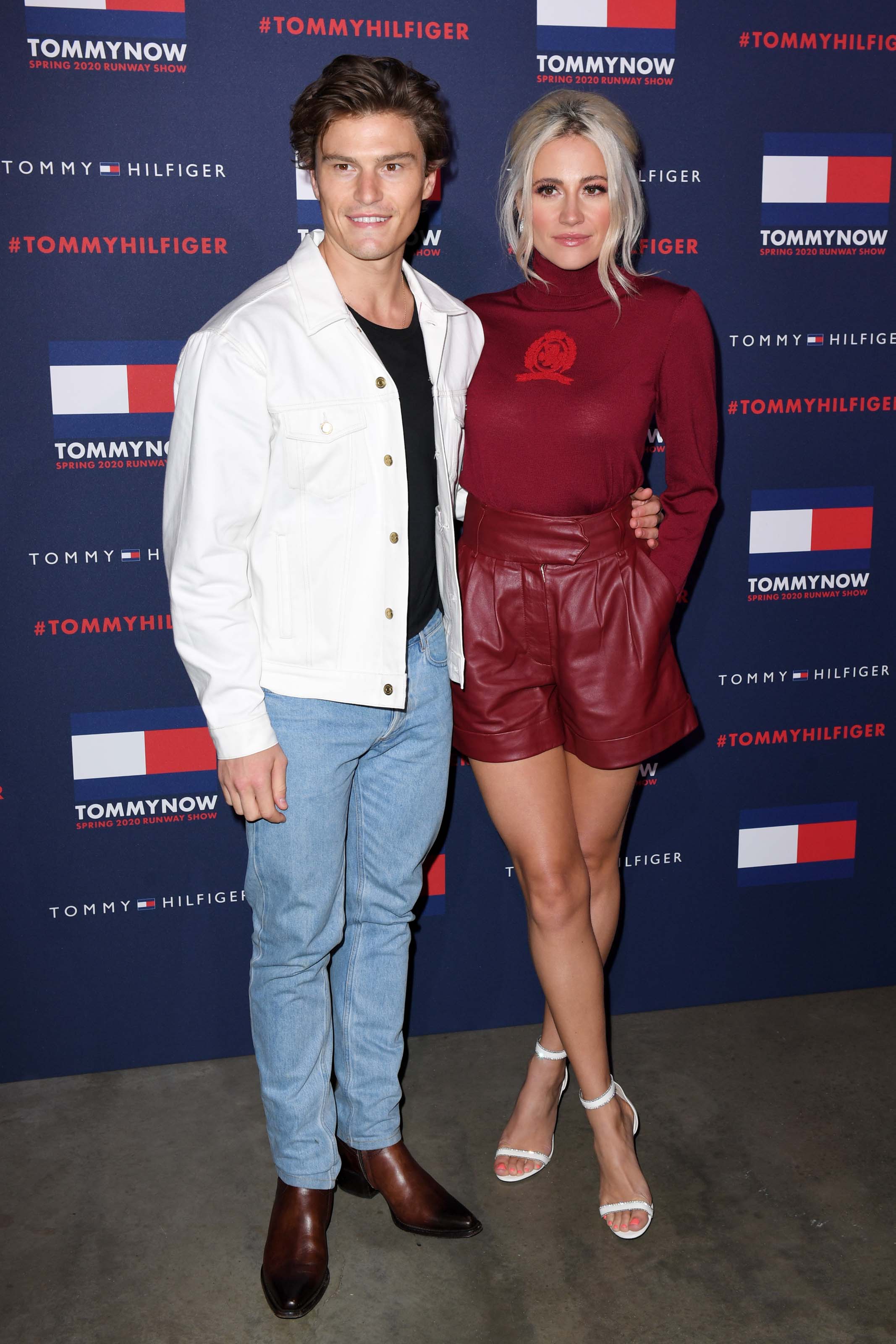 Pixie Lott attends Tommy Hilfiger show