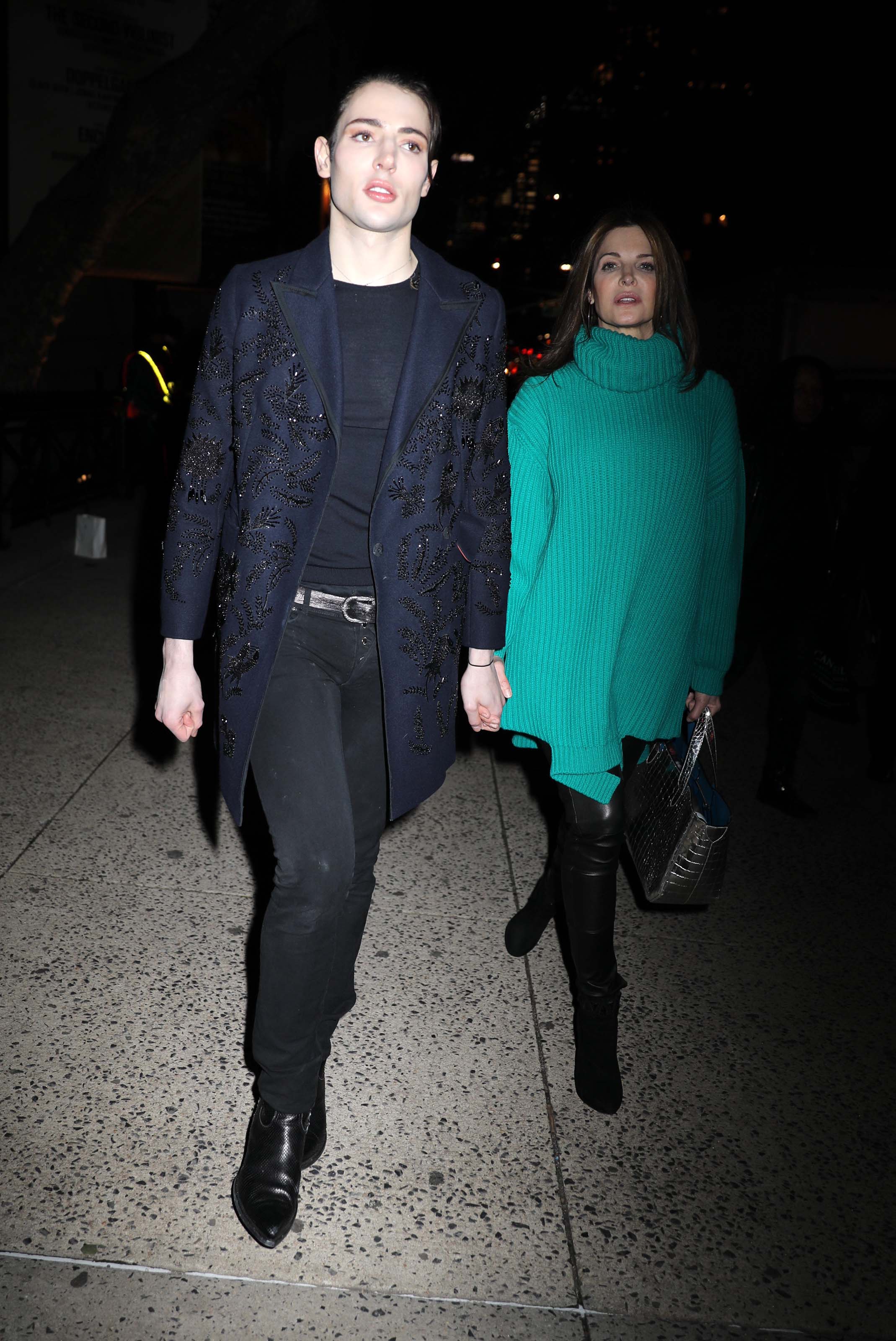 Stephanie Seymour leaving the Marc Jacobs Fashion Show