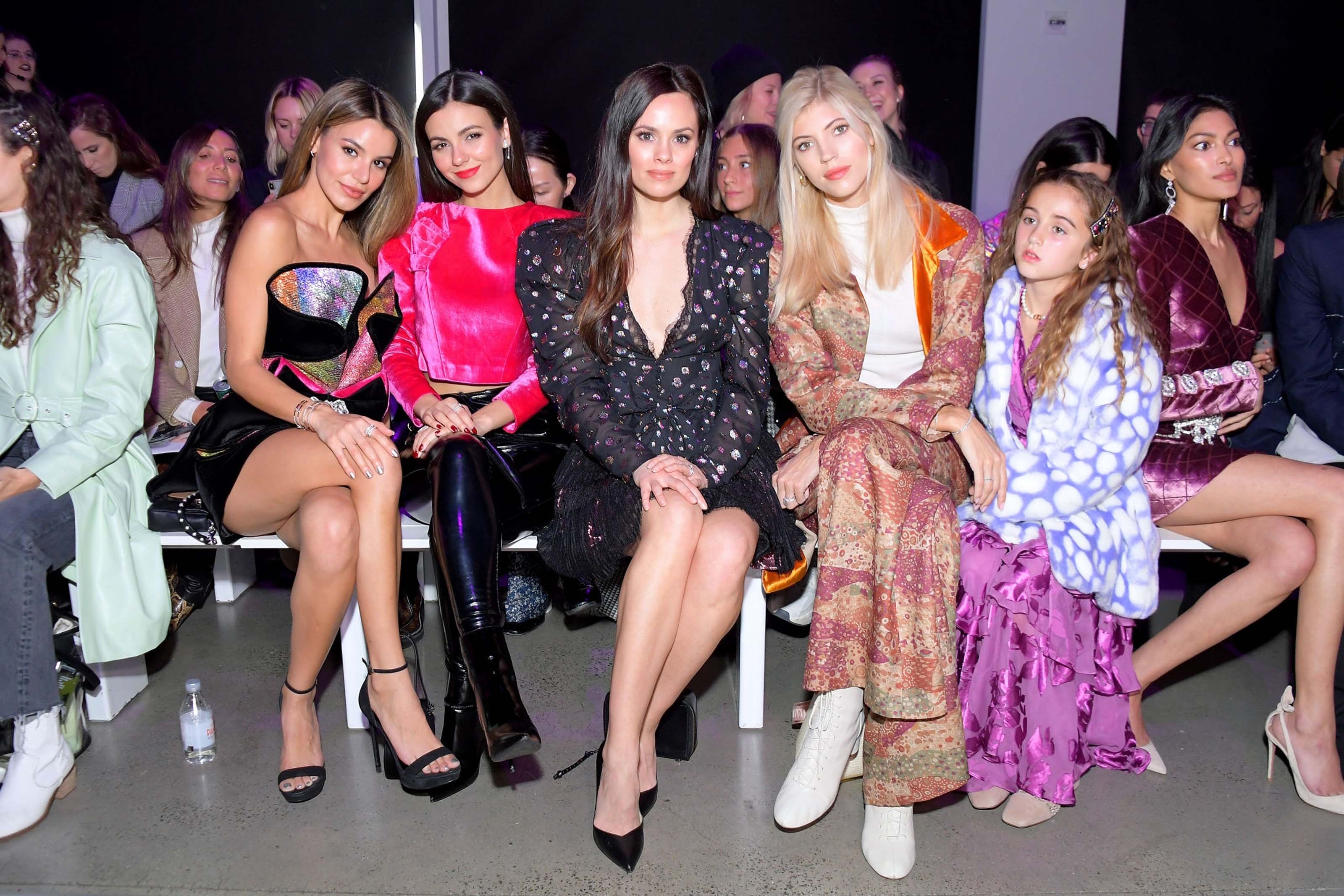 Victoria Justice front row at the RAISA VANESSA Fall/Winter 2020 Runway Show