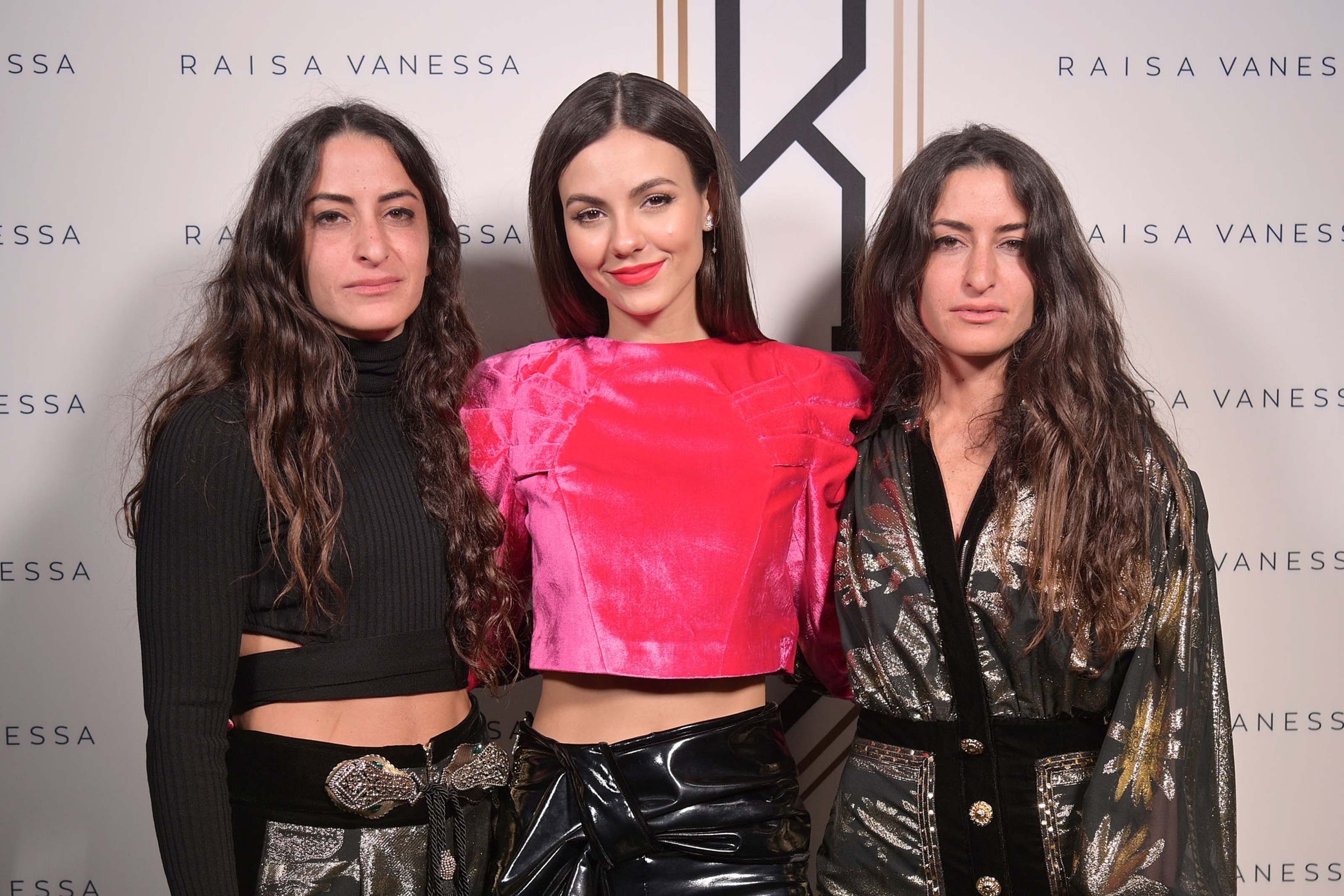 Victoria Justice front row at the RAISA VANESSA Fall/Winter 2020 Runway Show