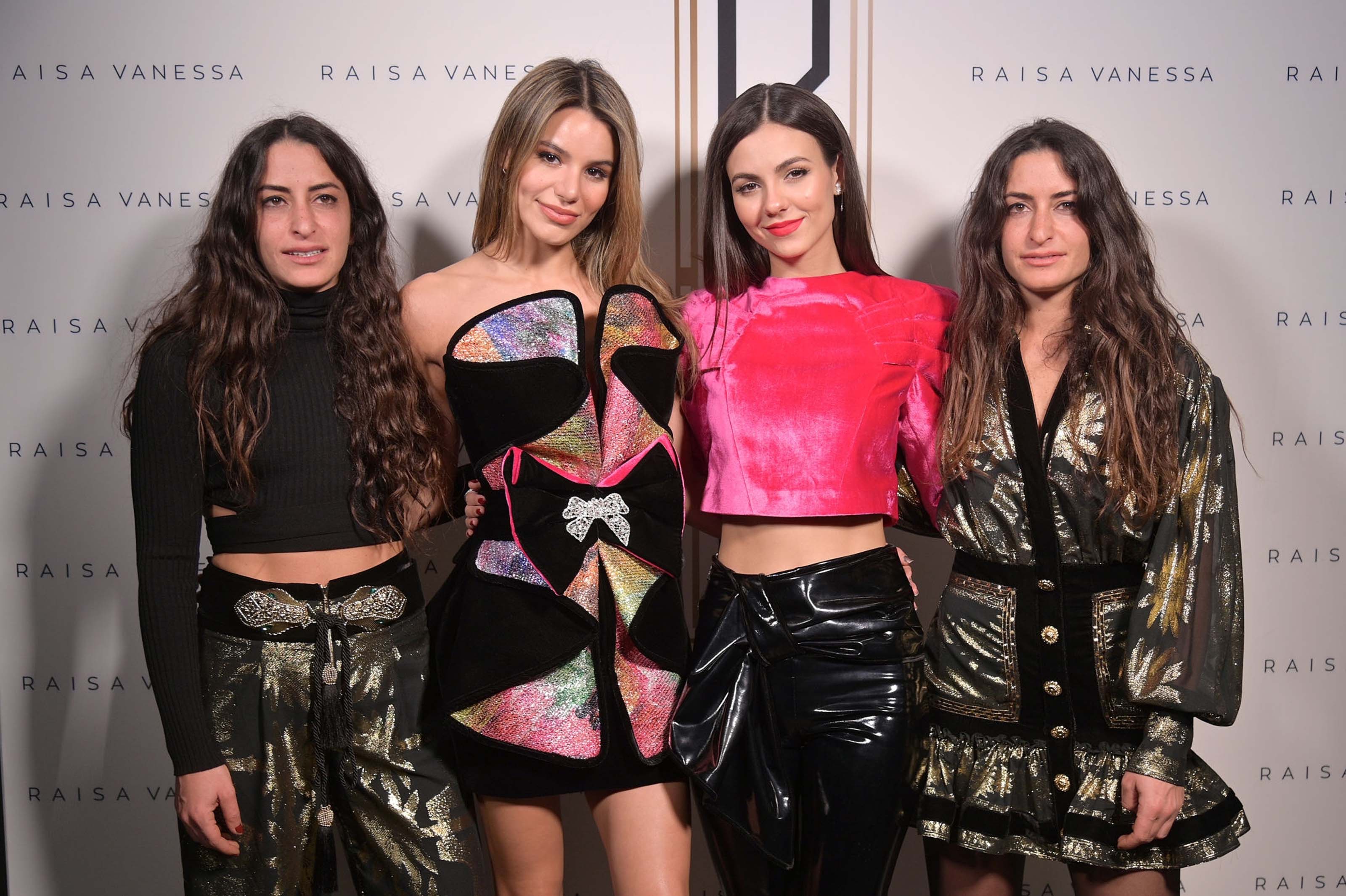 Victoria Justice front row at the RAISA VANESSA Fall/Winter 2020 Runway Show