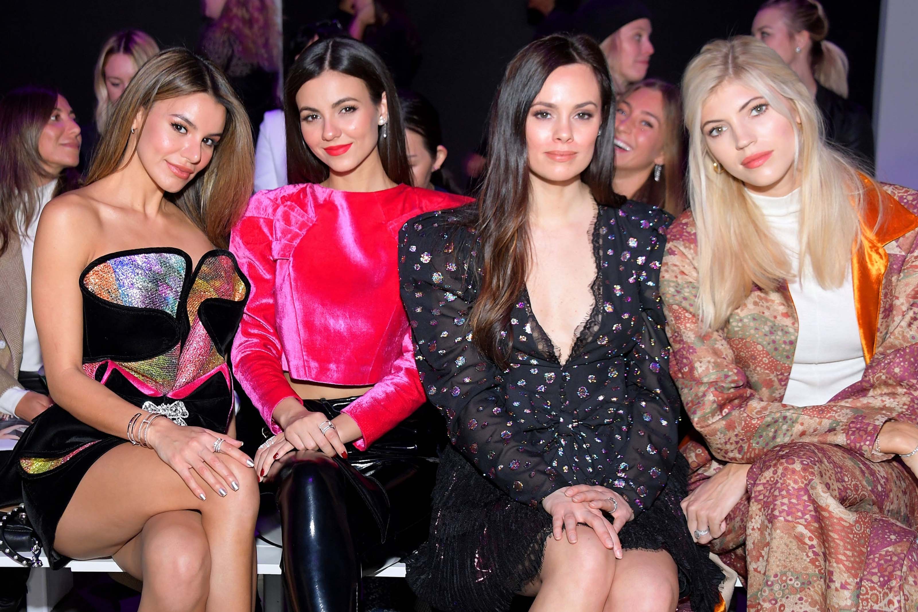 Victoria Justice front row at the RAISA VANESSA Fall/Winter 2020 Runway Show