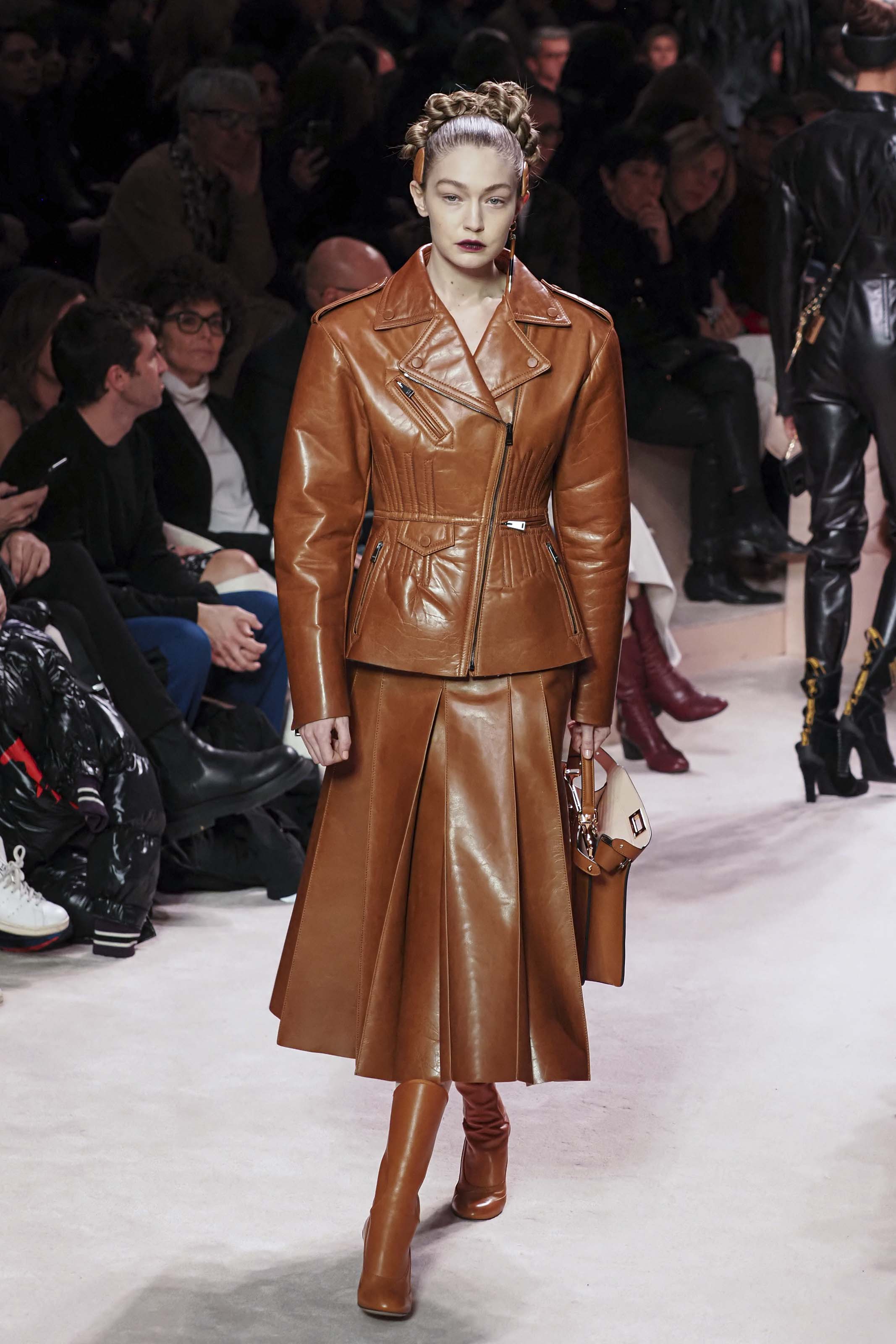 Gigi Hadid walks the runway at Fendi fashion show