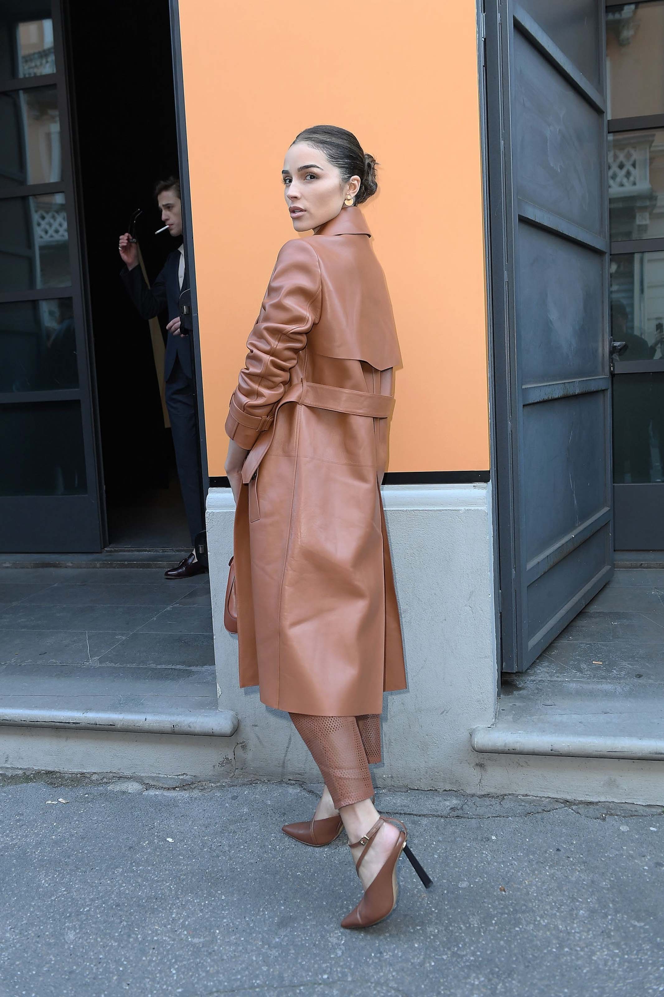 Olivia Culpo attends the Tod’s show at Milan Fashion Week