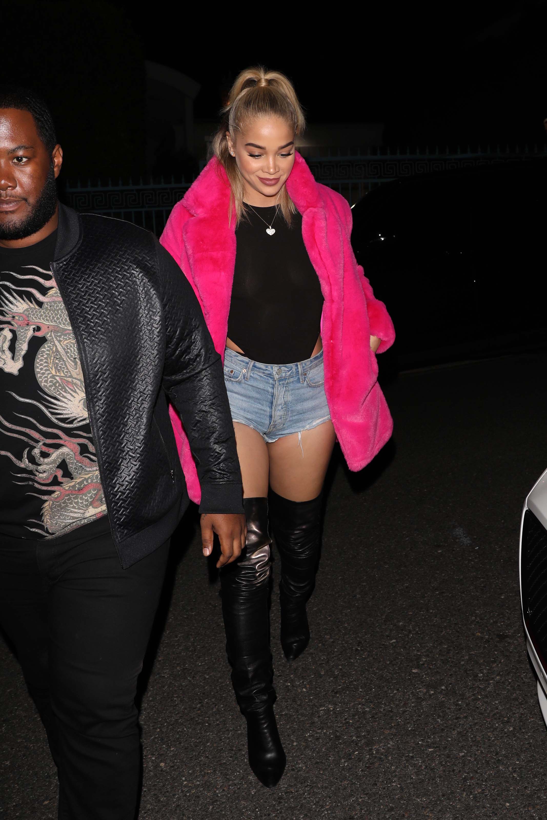 Jasmine Sanders attends Paris Hilton’s 39th birthday party