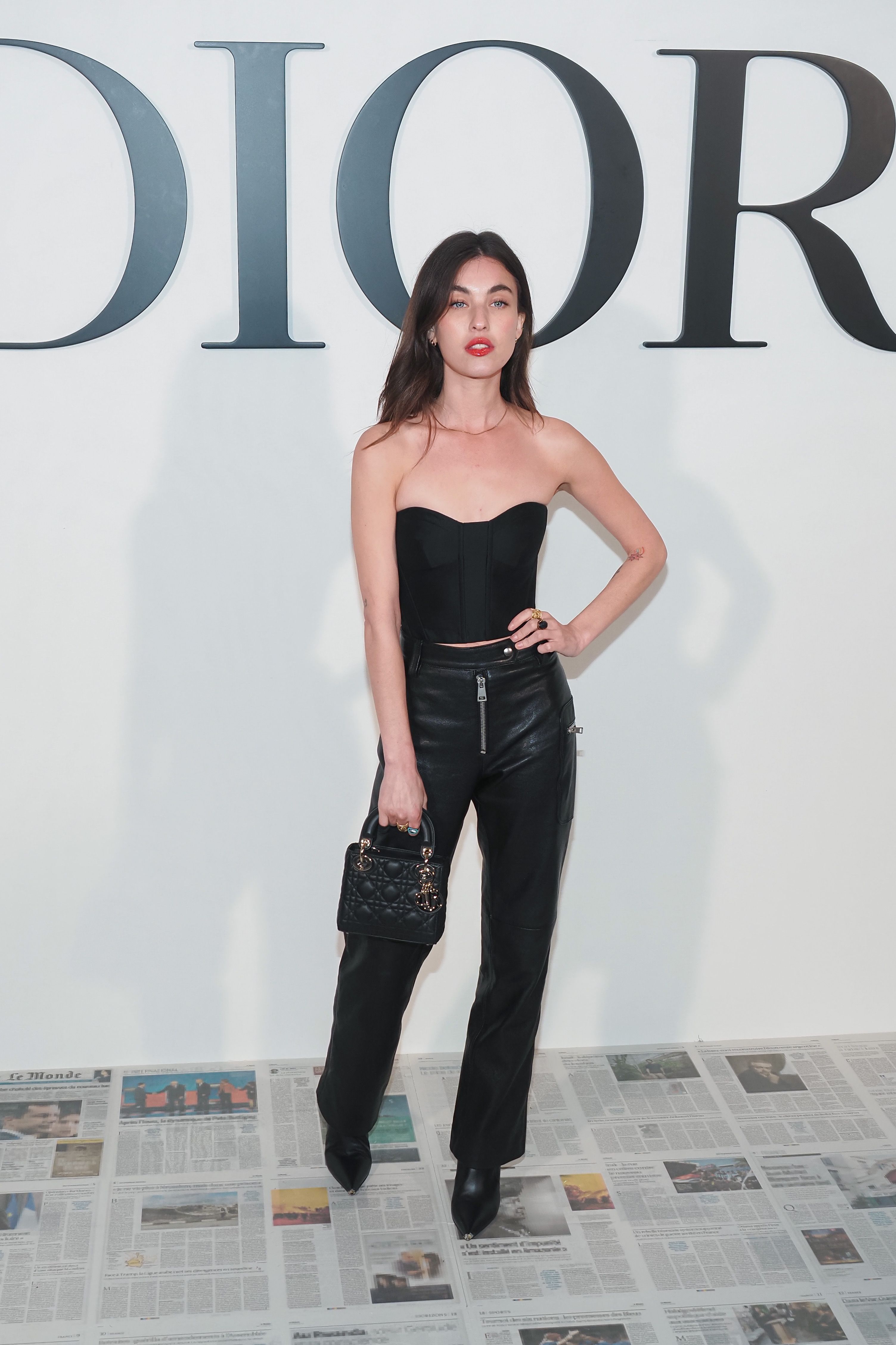 Rainey Qualley attends Dior show