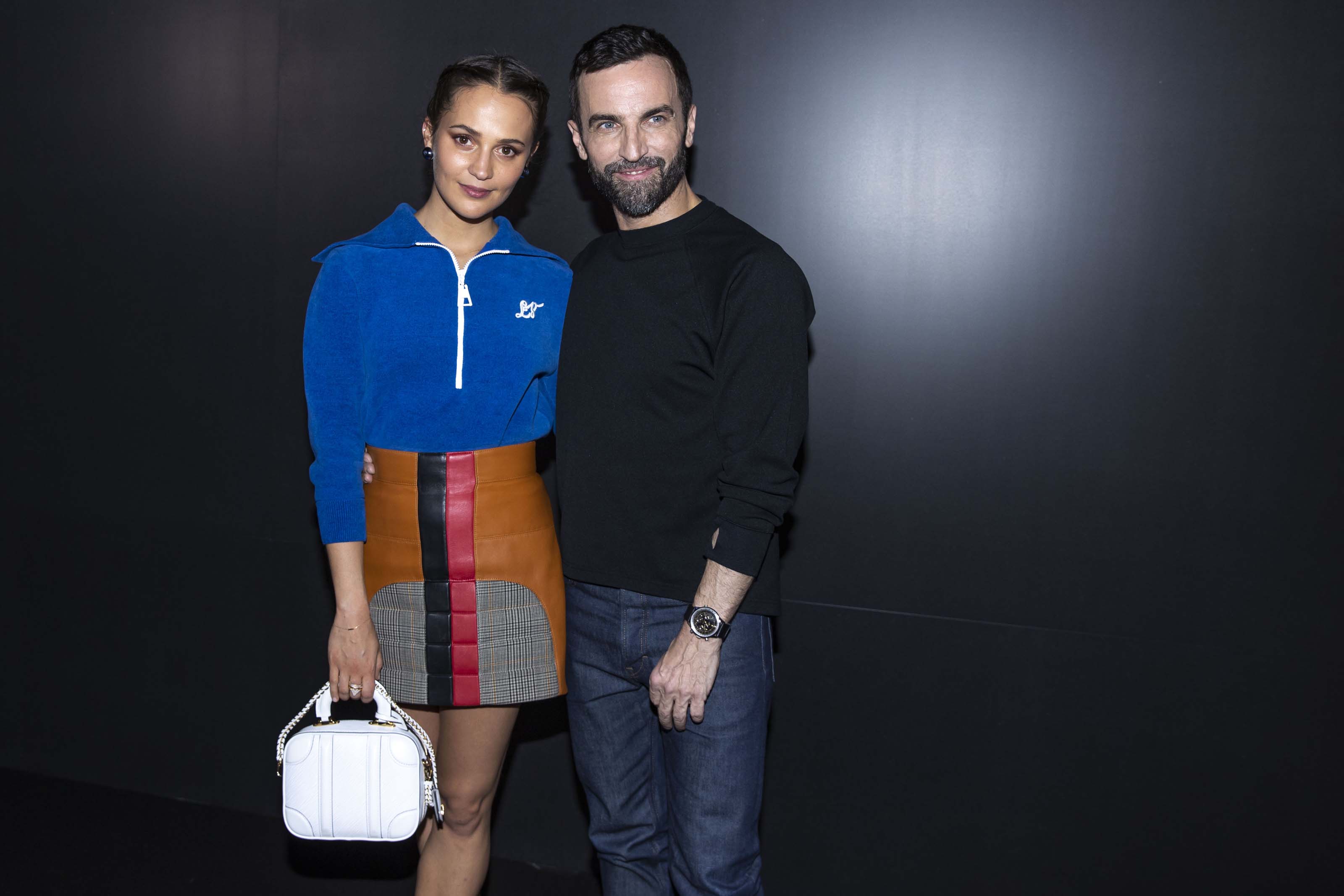 Alicia Vikander attends Louis Vuitton show